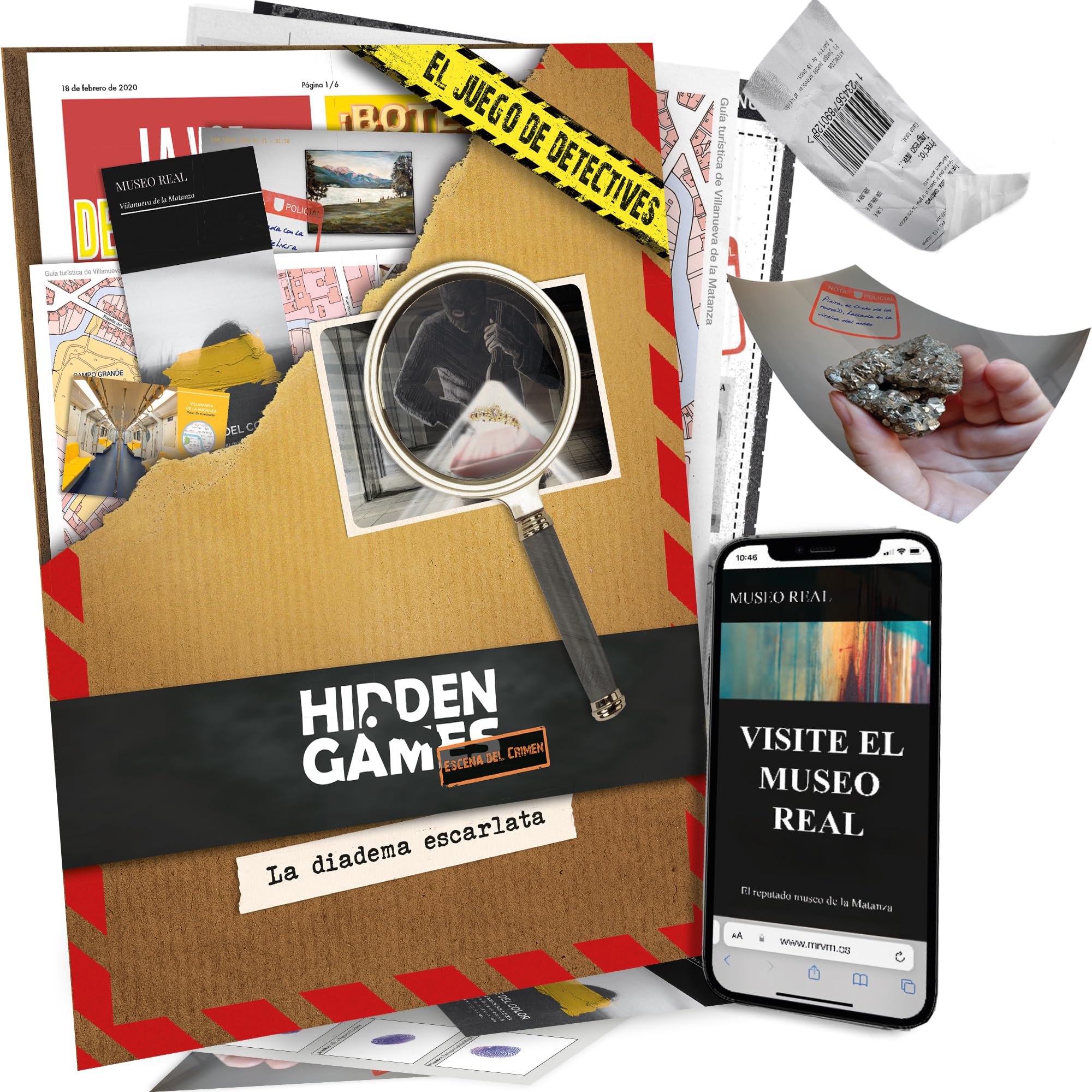 Hidden Games Escena del Crimen - EL caso 2 - La Diadema Escarlata (Versin espaola) - Escape Room