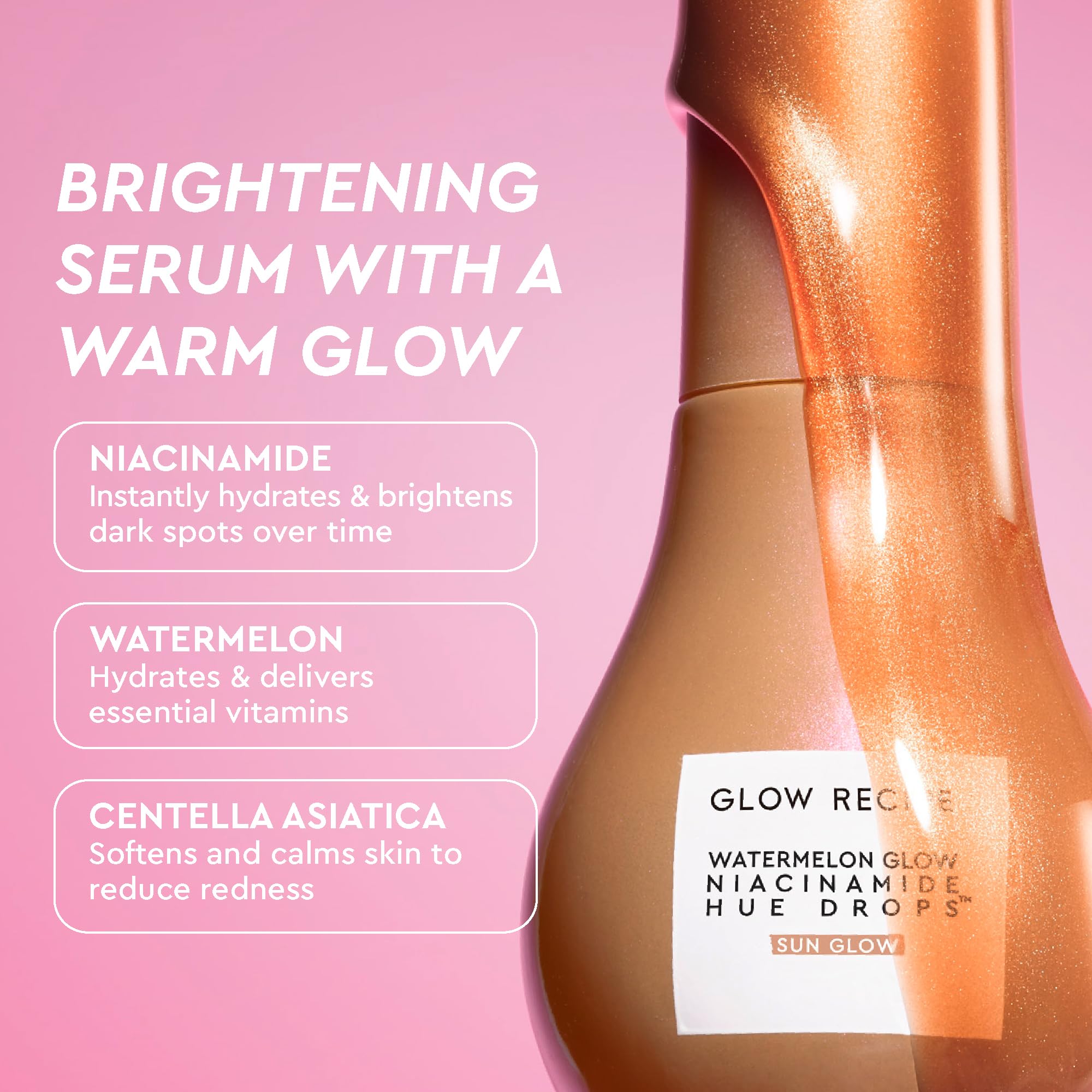 Glow Recipe Best of Glow Hues Kit - Travel Size Hue Drops Sun Glow, Full Size Dewy Flush Blush & Travel Size Glass Balm Lip Treatment (3 Count)