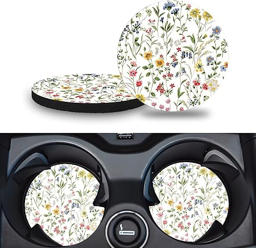 Miniatura 11 de Portavasos para Portavasos de Automóvil, Paquete de 2 – Posavasos Universales Antideslizantes de 2.75" con Inserto para Automóvil, Posavasos de Goma