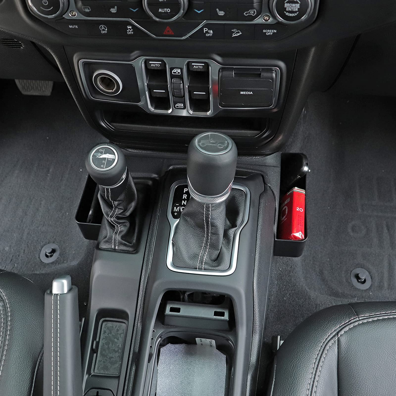 Buy Center Console Gear Shift Side Organizer Tray Storage Box for 2018