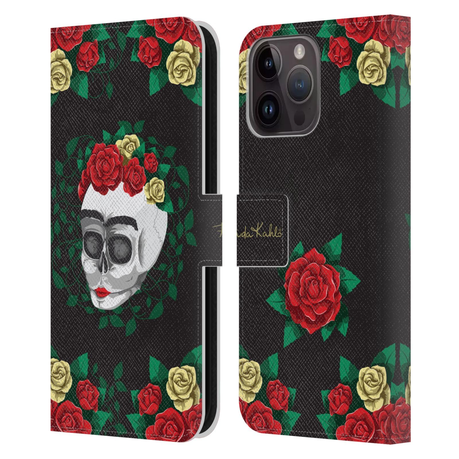 Étui Frida Kahlo Fleur de Crâne pour iPhone 15 Pro Max avec support vidéo - 7