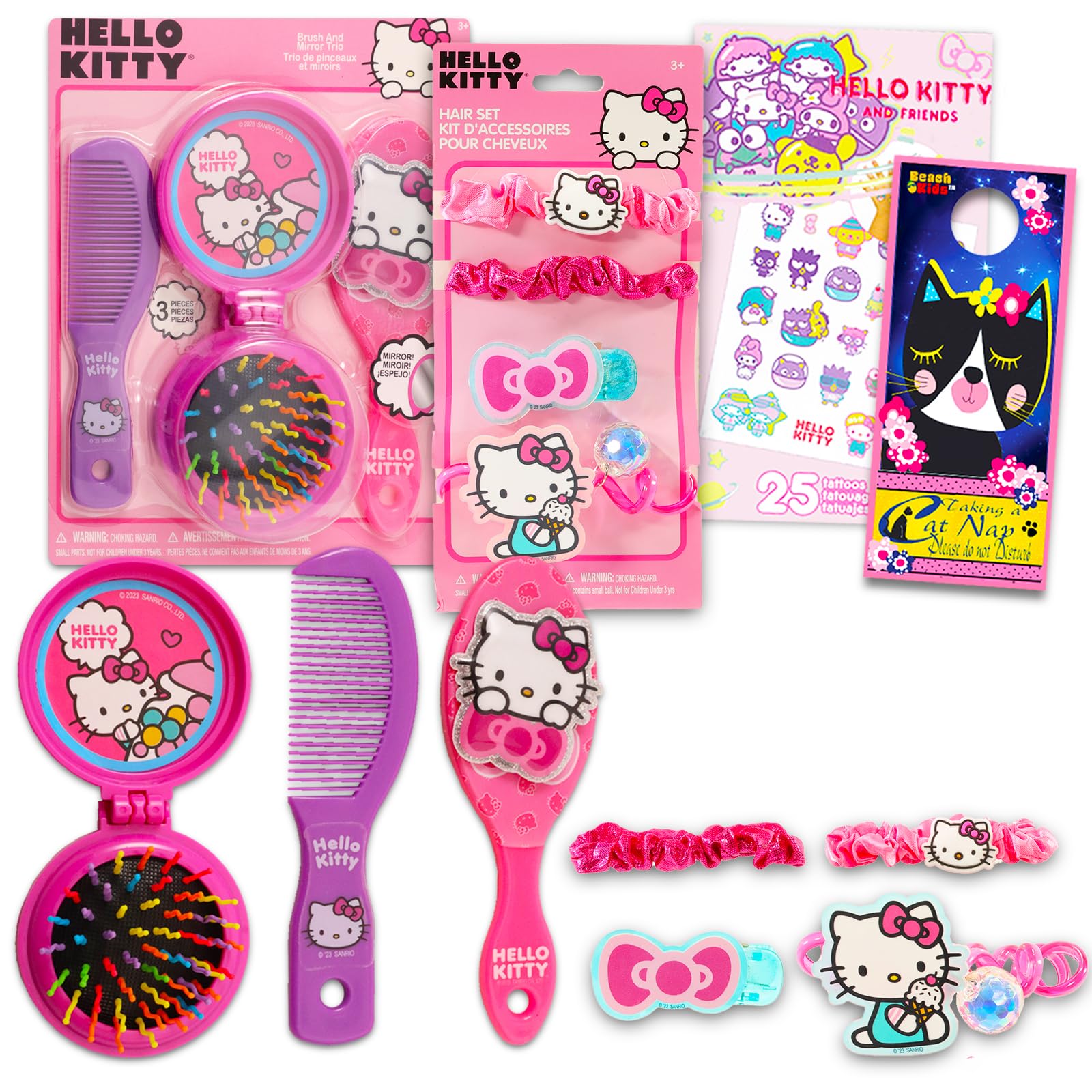 HELLO KITTY Hair Accessories Set for Kids - Bundle with Hello