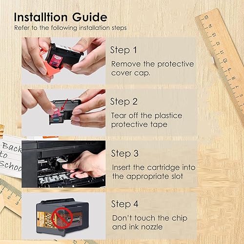 Miniatura 5 de HOINKLO 245xl - Cartuchos de tinta negra de repuesto para Canon 245XL de tinta negra (2 negras), compatible con impresoras Canon Pixma MX490 MX492