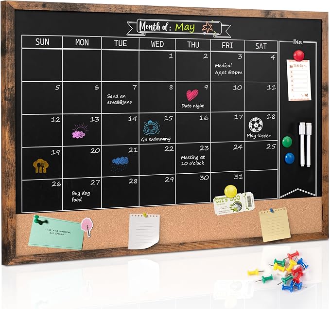Monthly Chalkboard Calendar