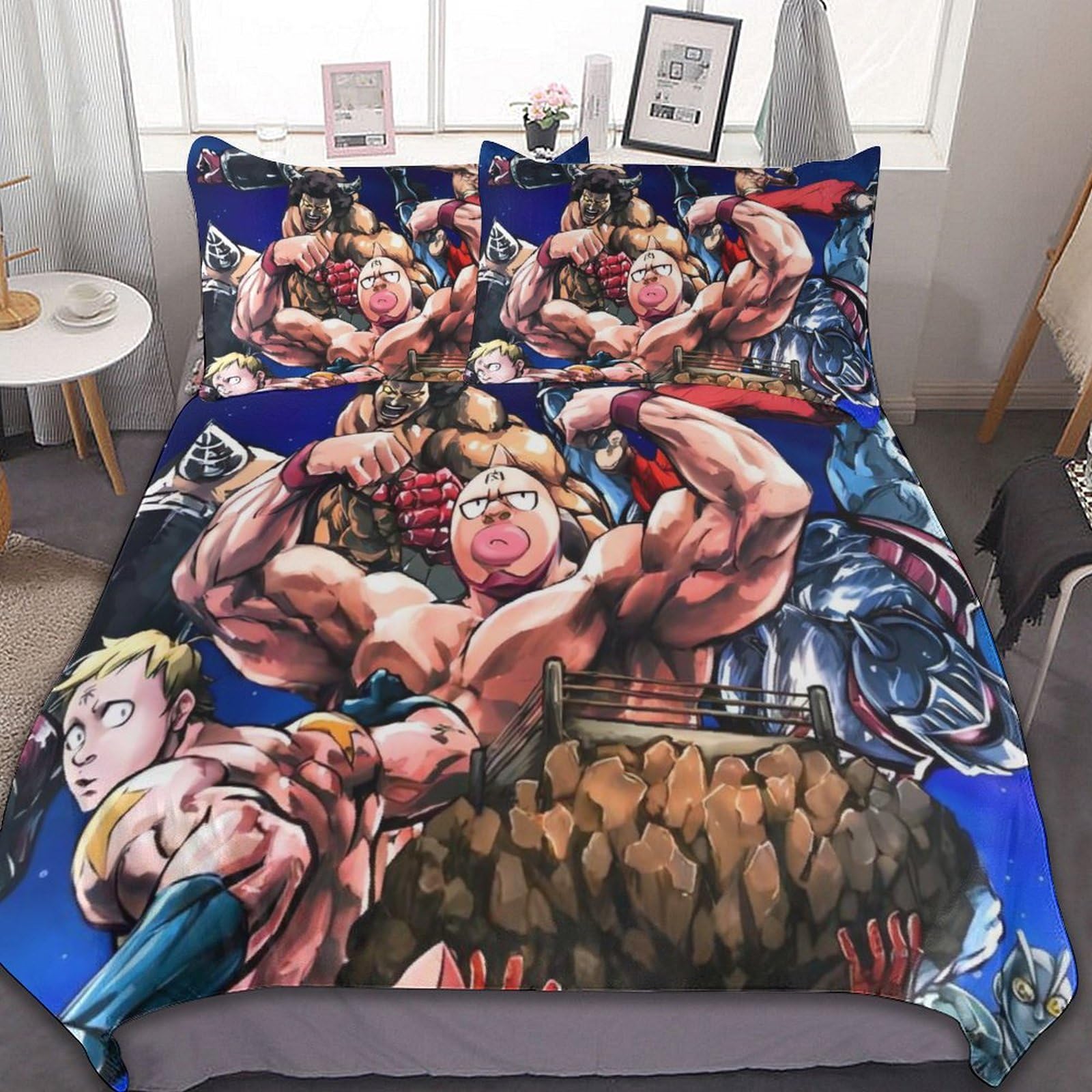 Amazon|キン肉マン (6) 寝具 3ピース ンベッドスプレッド 枕カバー Amazon|キン肉マン (6) 寝具 3ピース ンベッドスプレッド 枕カバー