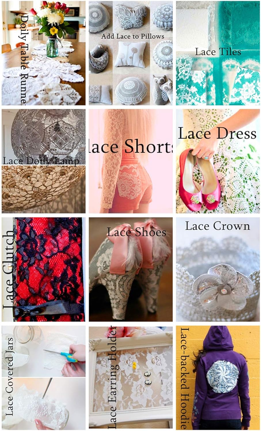 MSCFTFB 5 Yards Width 6.3 Inch Stretch Lace Trim Fabric Elastic Lace Flowers Embroidered Ribbon for Garment Craft Embellishment Wedding Baby Shower Table Decorations (Pink)