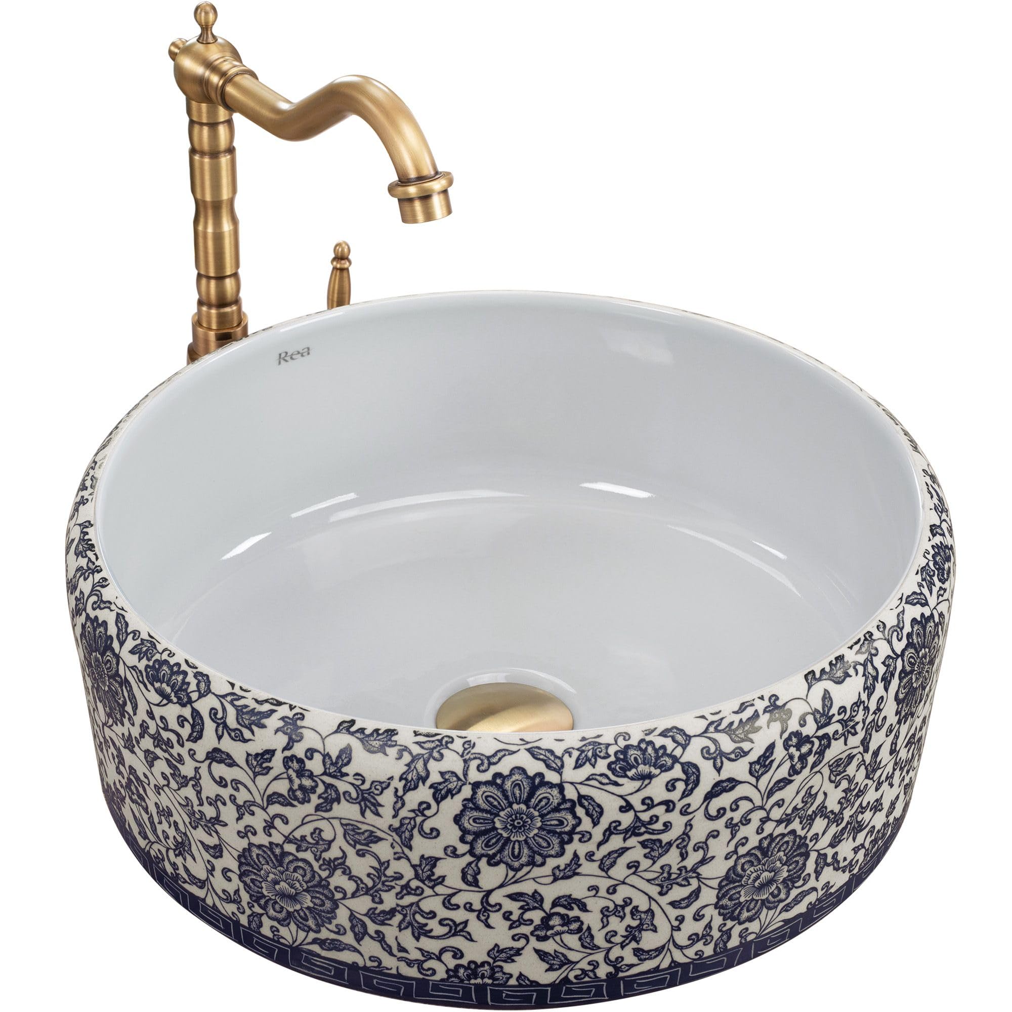 Rea Bathroom Sink Made of Ceramic Florisa - Pattern - REA-U3308 โ image 1