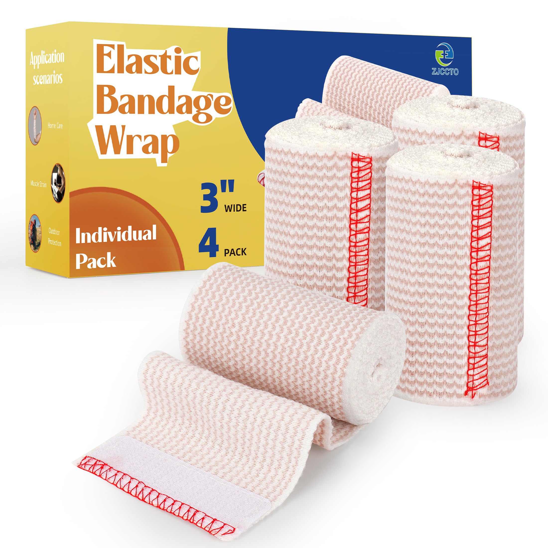 イオニックバンテージ　IONIC BANDAGE 3巻セット Amazon.com: ZJCCTO 4 Pack Elastic Bandage Wrap | 3