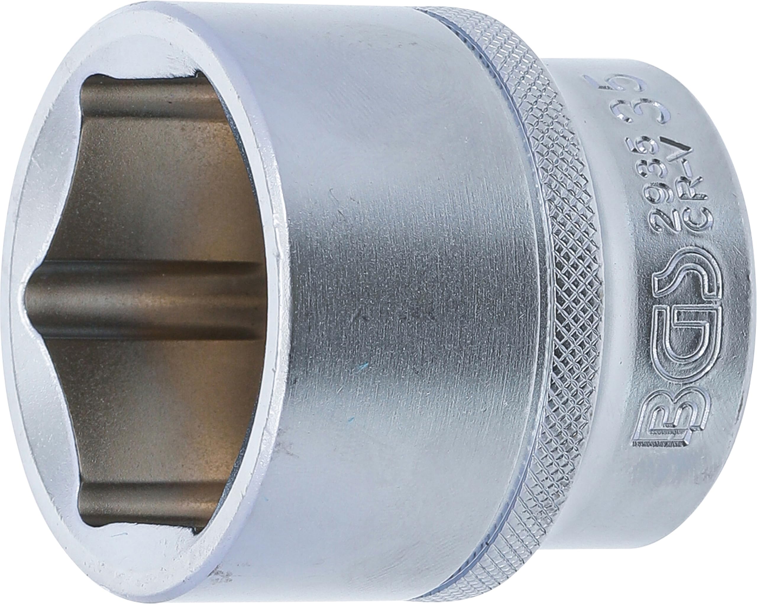 BGS 2935 | Steckschlüssel-Einsatz Sechskant | 12,5 mm (1/2") | SW 35 mm
