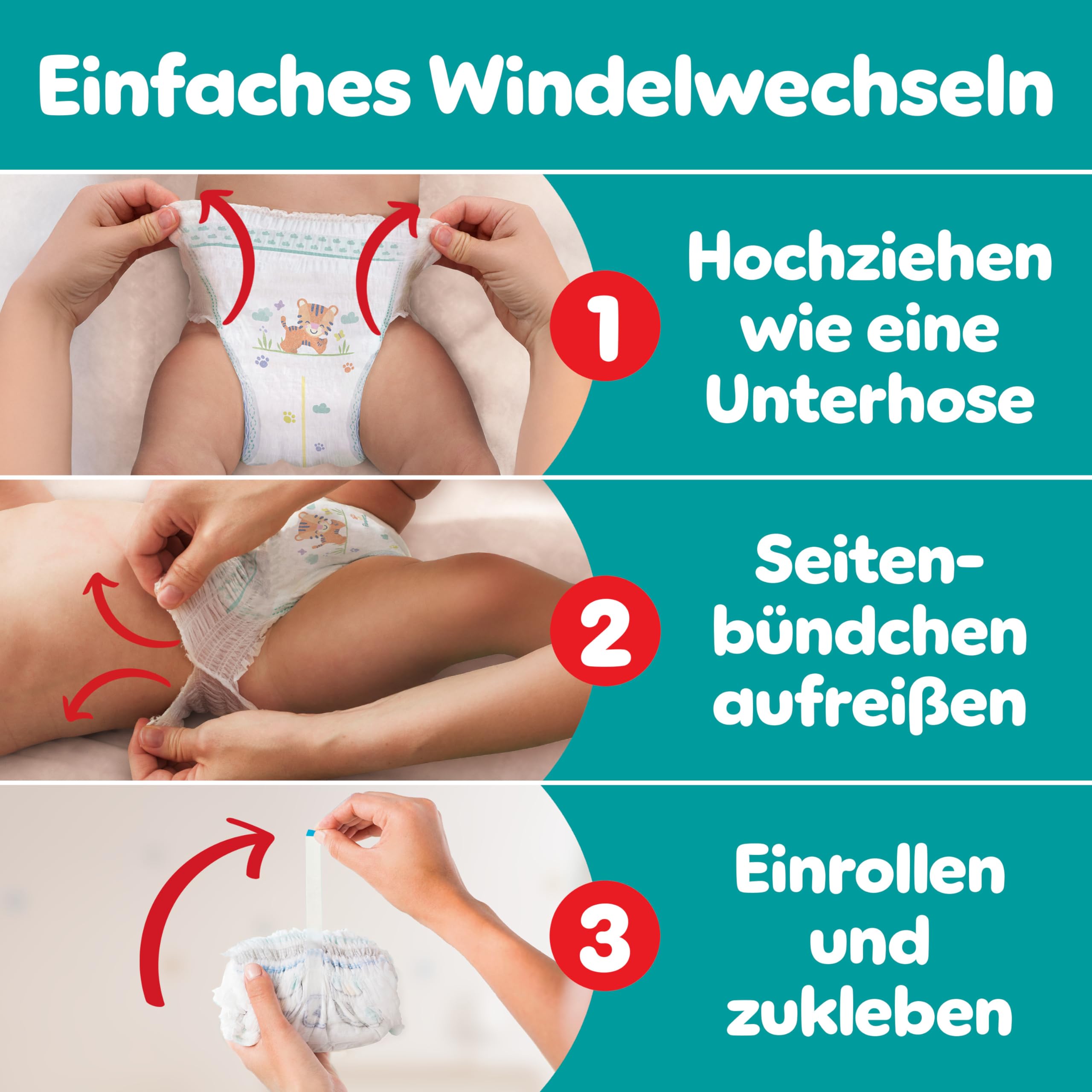 Pampers Bundle Baby-Dry Pants Größe 5, 180 Stück, 11kg-17kg + Aqua Soft Touch Baby-Feuchttücher, 15 Packungen mit 60 Feuchttüchern = 900 Feuchttücher