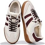 Project Cloud Genuine Leather Casual Sneakers for Women - Memory Foam Insoles Lace-Up Womens Shoes & Lightweight Women's Fashion Sneakers - Non-Slip Shoes for Women Footwear (Verdy)