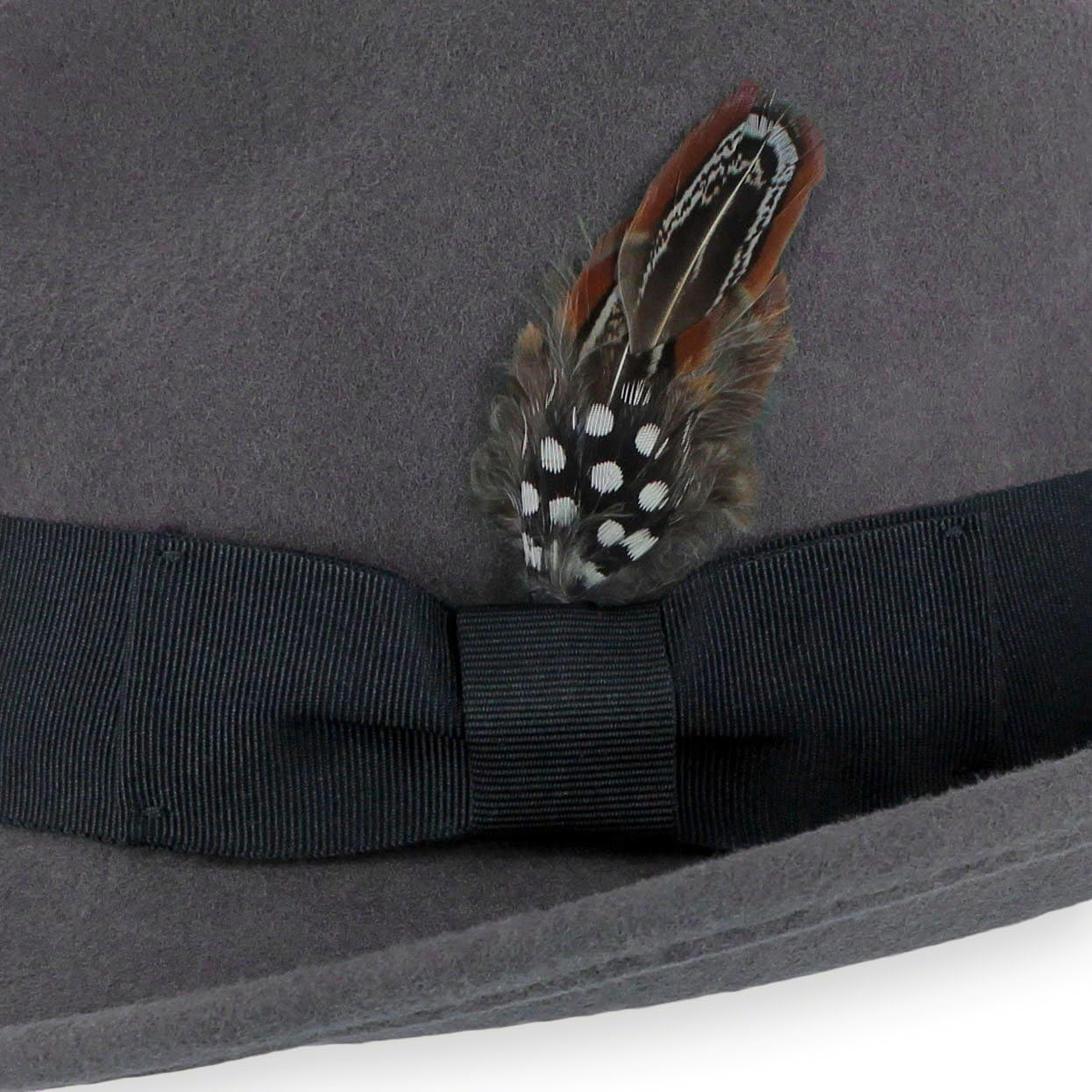 Hats in the Belfry Trilby Men/Women Snap Brim Vintage Dress Fedora Hat 100% Wool - Image 8