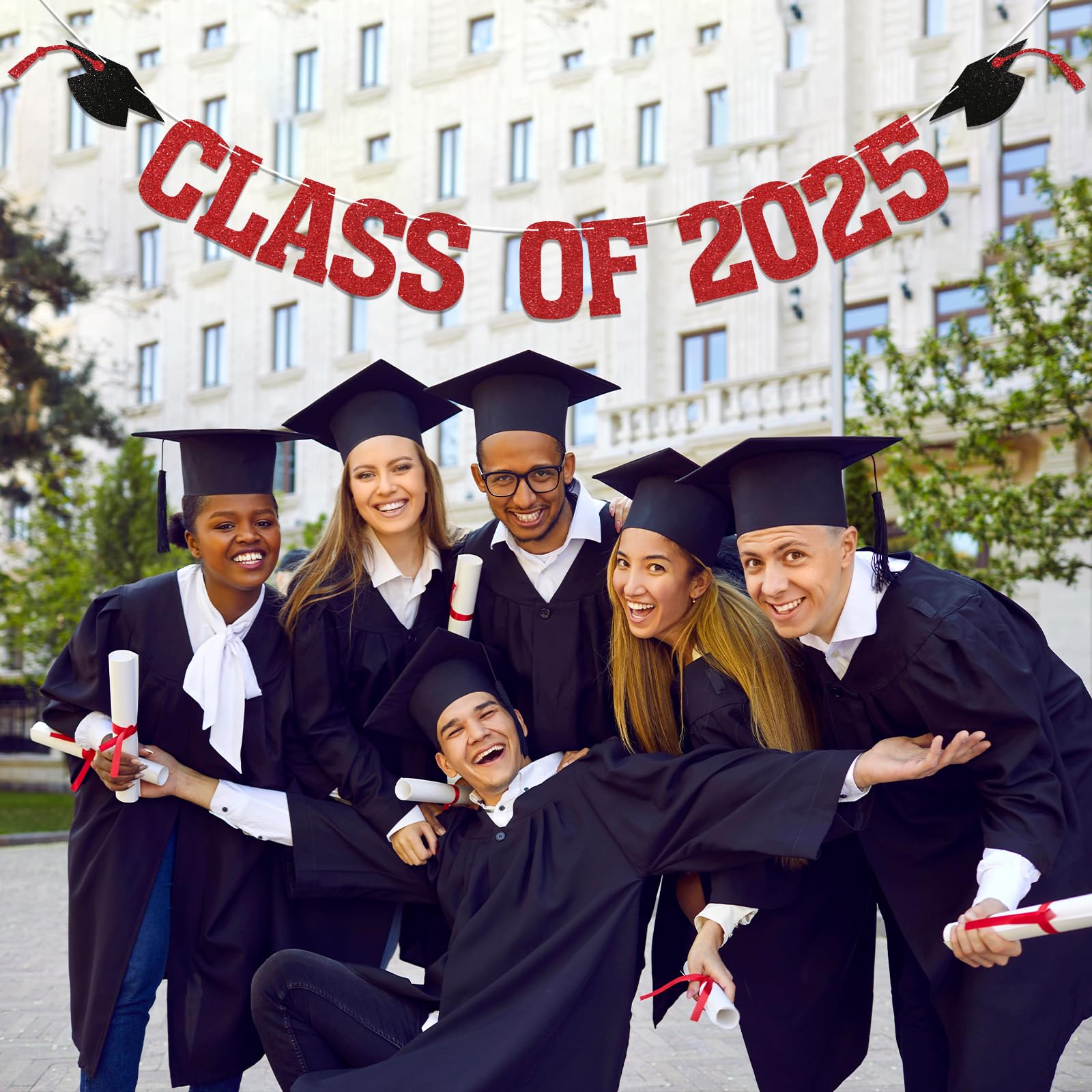 Class Of 2025 Banner, 2025 Congrats Grad Decorations,we Are