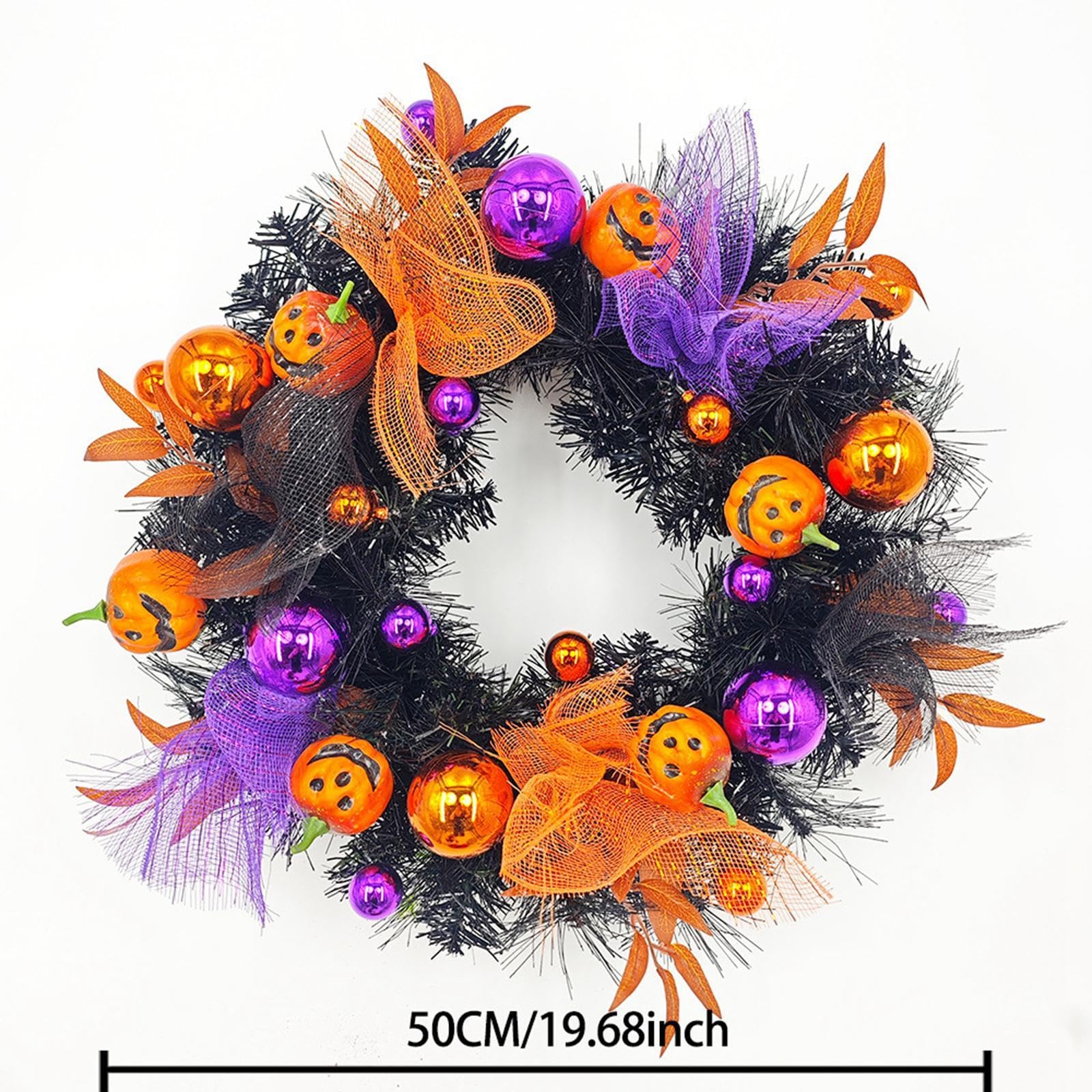 Amazon｜Generic ハロウィンリース ハロウィン装飾花輪 秋