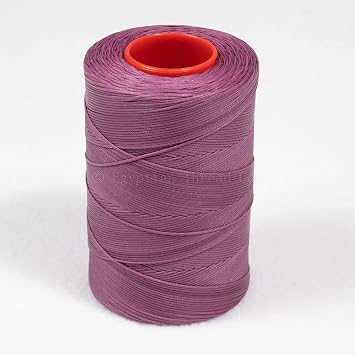 1.0mm Ritza 25 Tiger Thread - Braided Polyester Thread - Waxed for Leather Hand Sewing - Made in Germany - Full Factory Sealed Spools Manufactured by Julius Koch - 500 Meters, Bishop - JK122