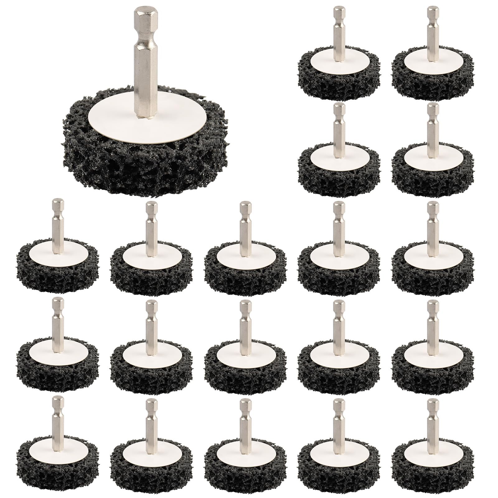 ZORUNNA2" 20Pcs Quick Change Easy Strip Disc with 1/4" Hex Shank, Paint Stripper Tool for Rust Removal Removing Paint, Cleans Welds.