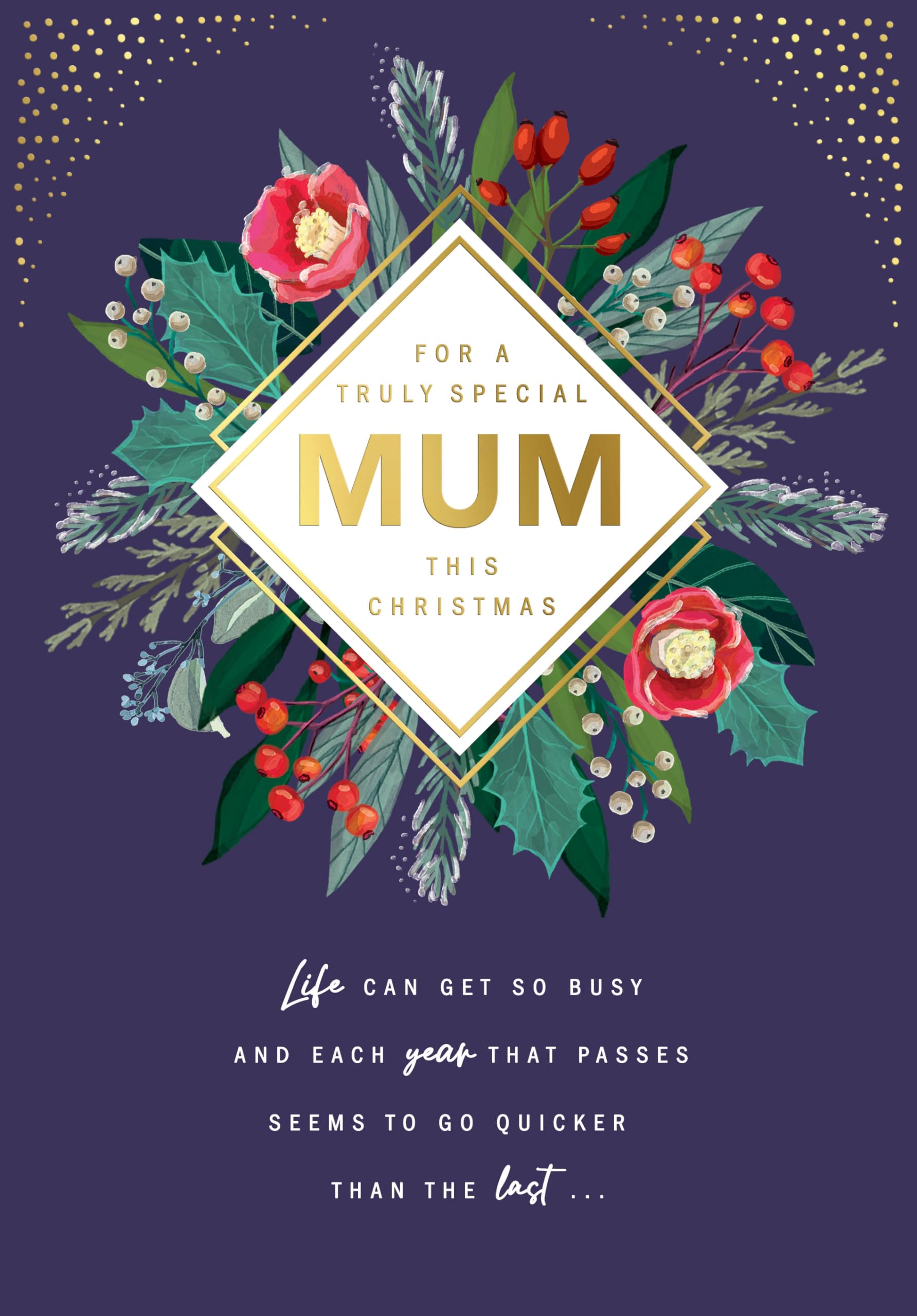 Avant Garde Studios Traditional Christmas Card, Truly Special Mum - 9 x 6 inches - Piccadilly Greetings