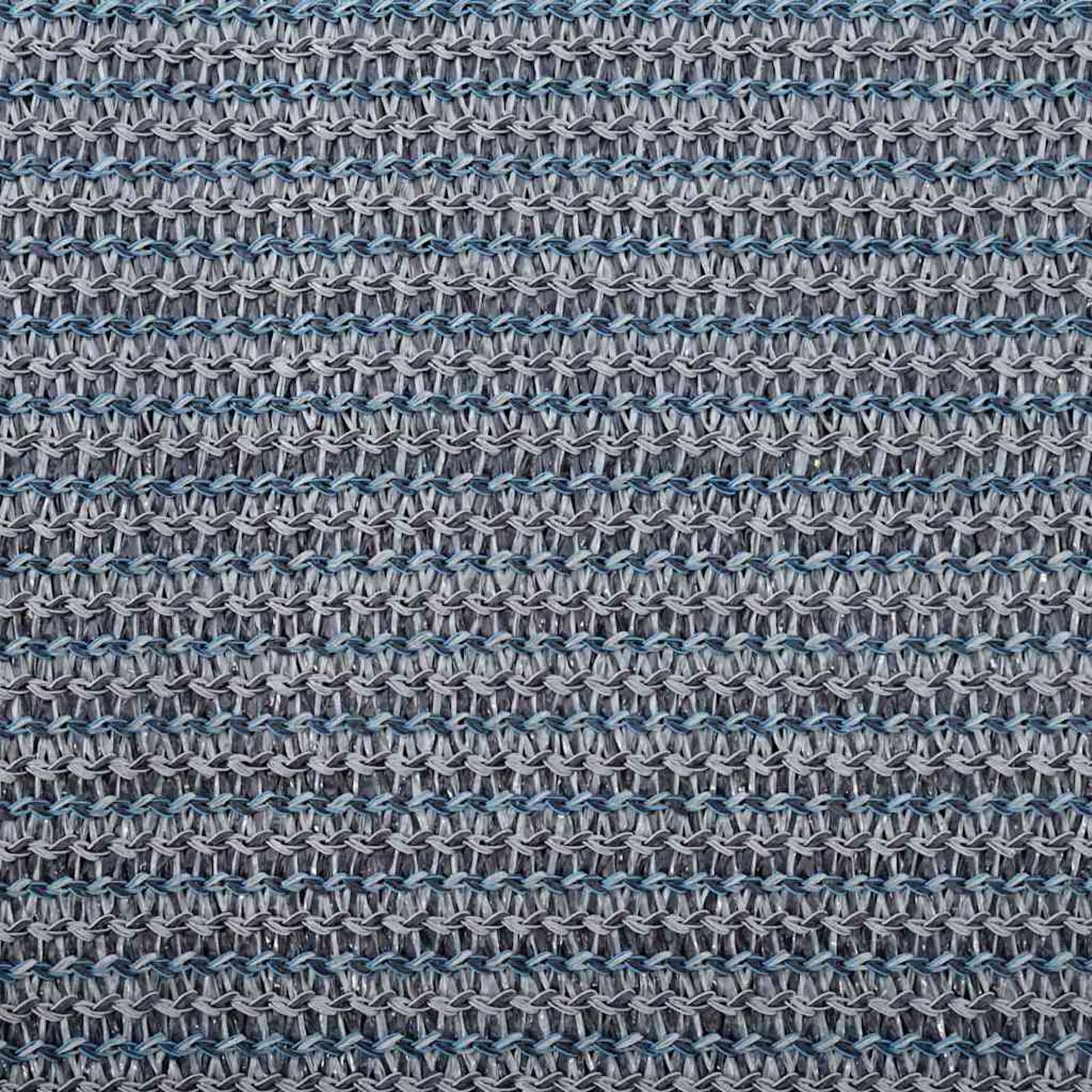 Gecheer Zelt Gadget Blau-Grau Polyester 400 x 400 cm Wasserabweisend Zelteppich Zeltdeckel Picknickdecke Wohnwagen Balkon Outdoor