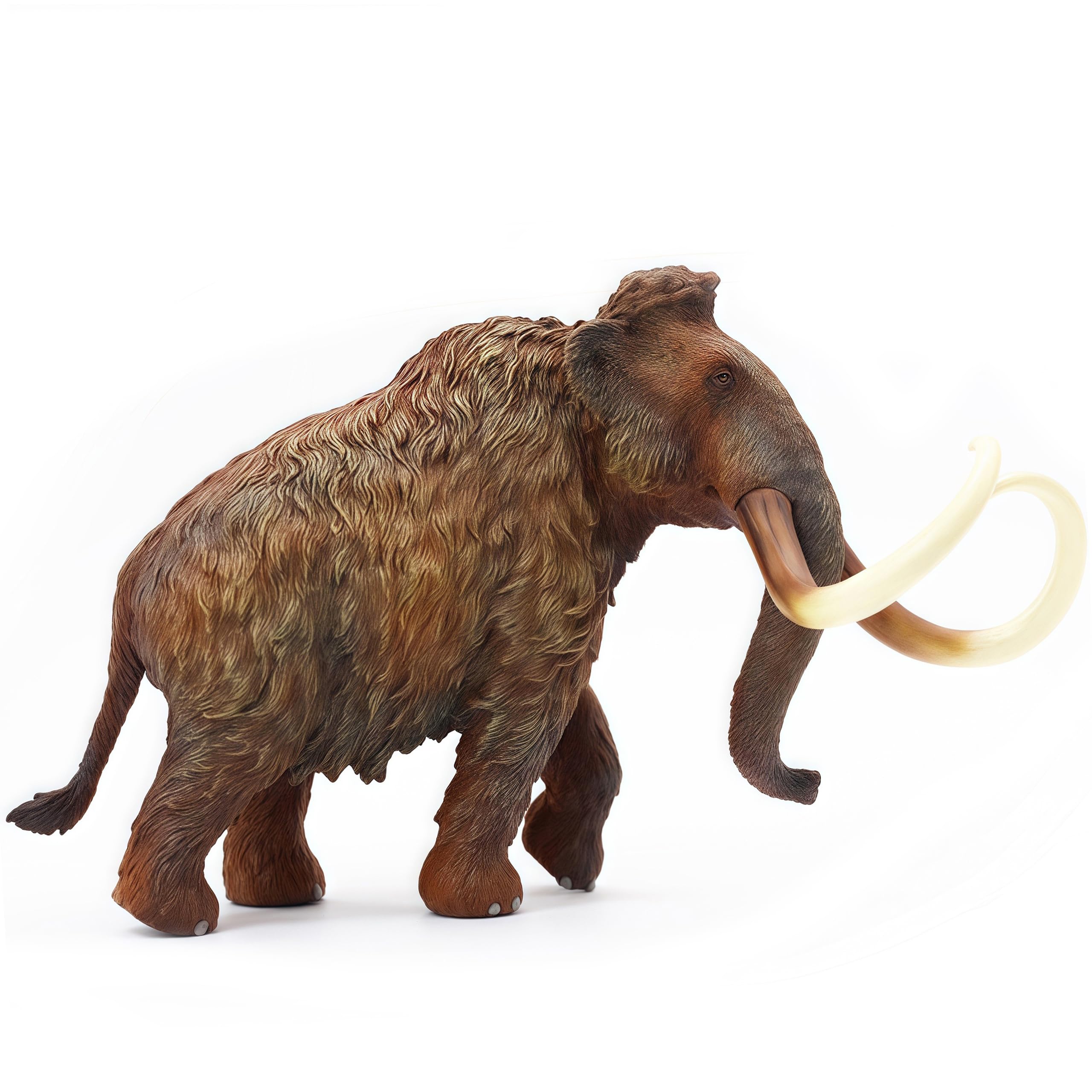 Gemini&Genius Mammoth Action Figure Toy, Woolly Mammoth Wild Animal Toy, Beautiful and Accurate Sculptures of Elephant Animal Toy Figure, Collection,