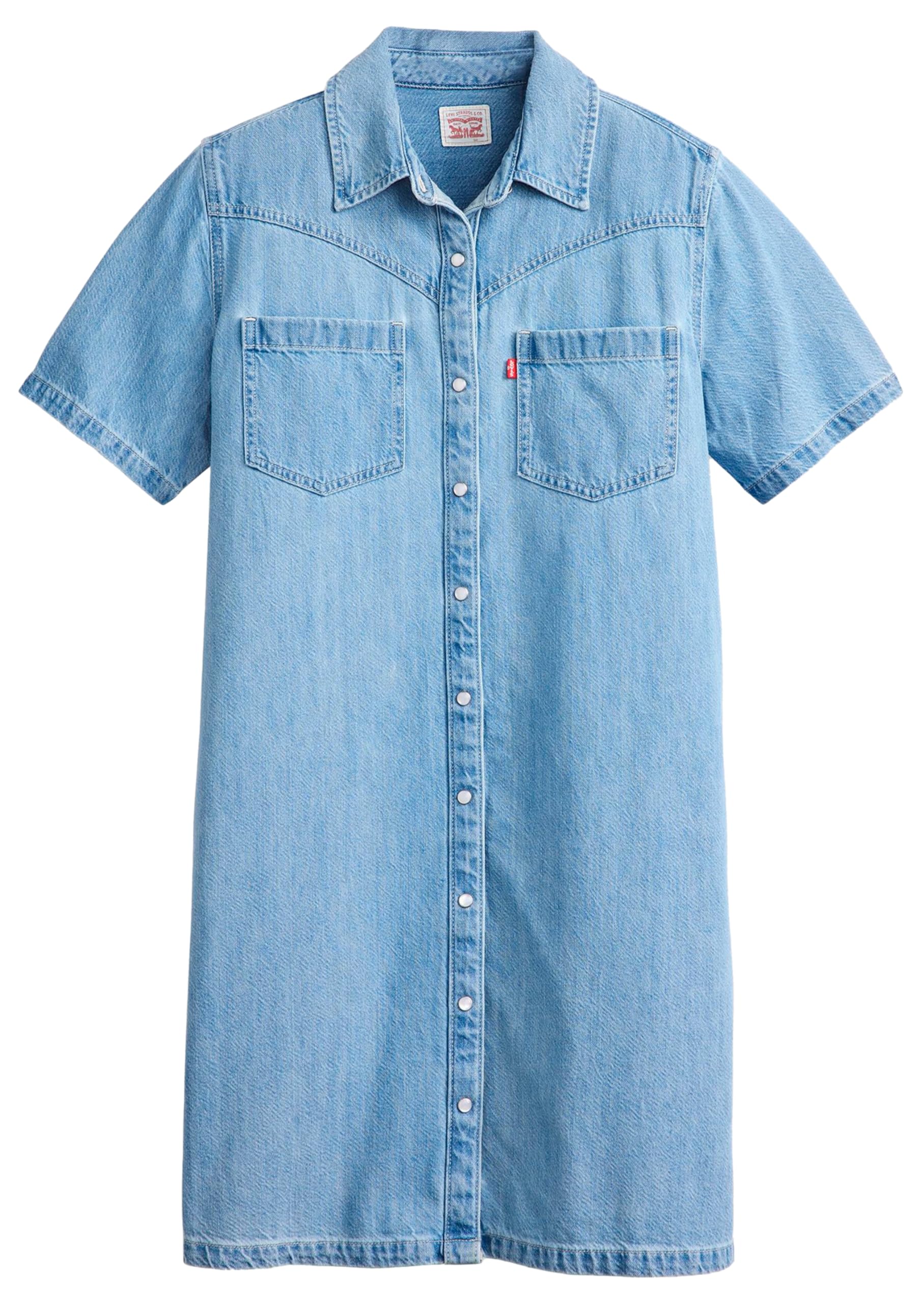 Levi's Louisa Short-Sleeve Denim Vestido Mujer