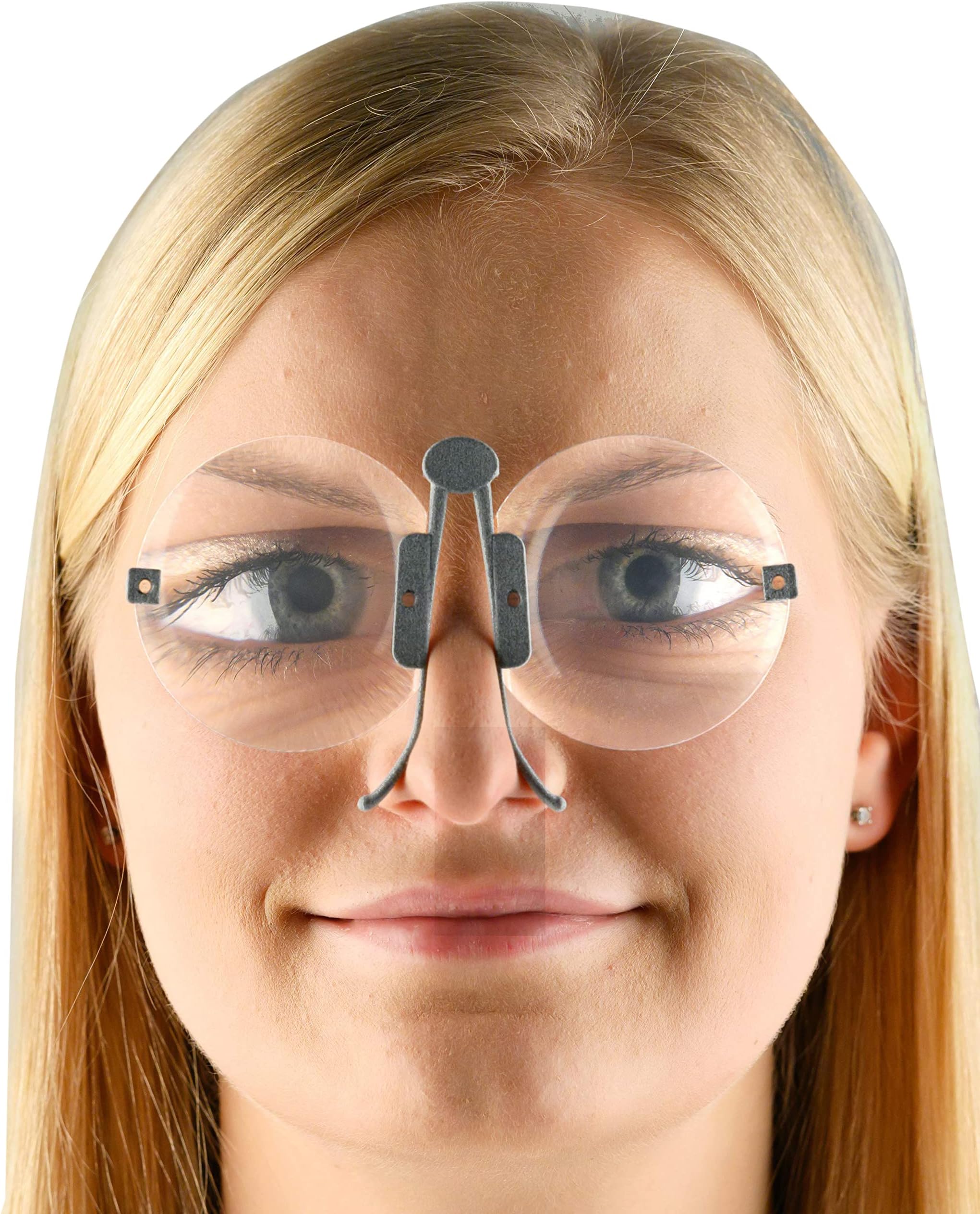 Nystagmus glasses, M glasses, Fresnel-based device