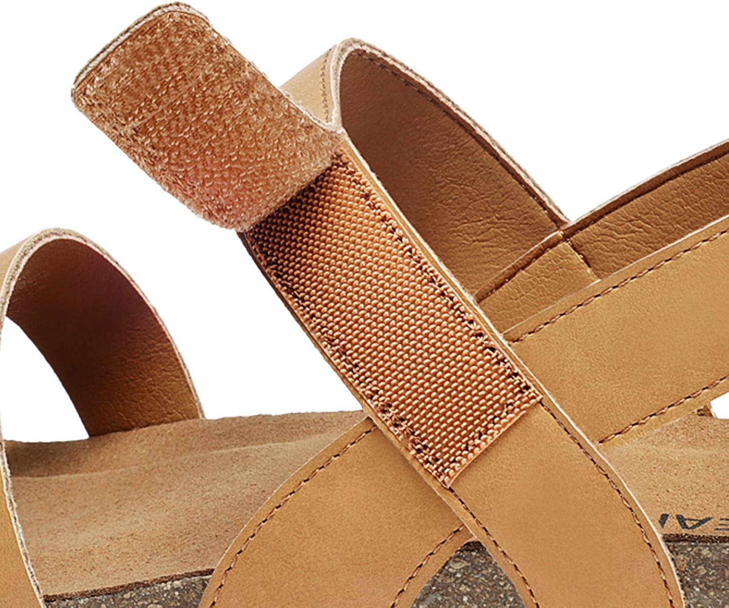 DREAM PAIRS Women's Low Heel Wedge Sandals, Round-Toe Comfortable Casual Flatform Dress Shoes with Arch Support - Image 6