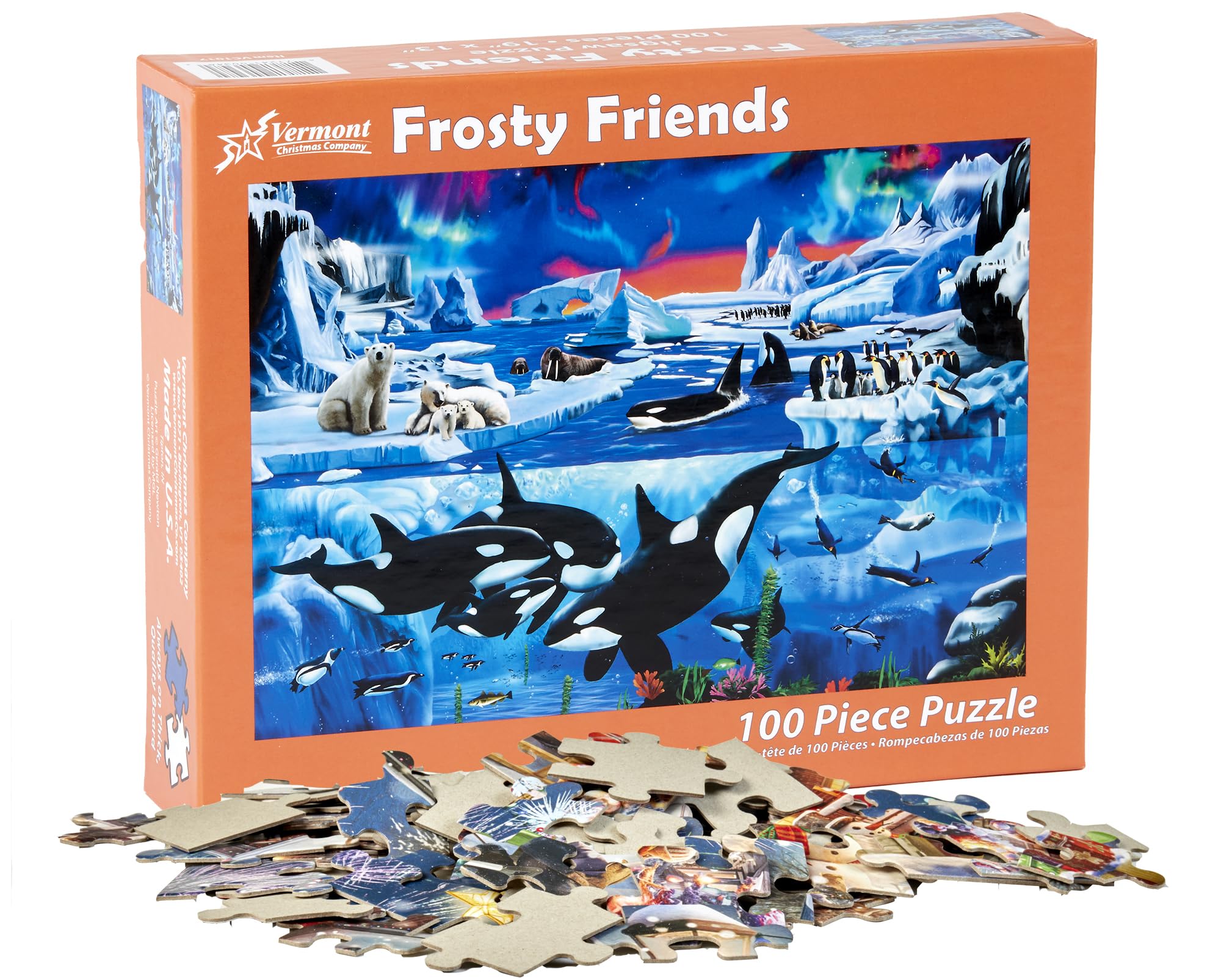 Amazon.com: Vermont Christmas Company Frosty Friends Jigsaw Puzzle