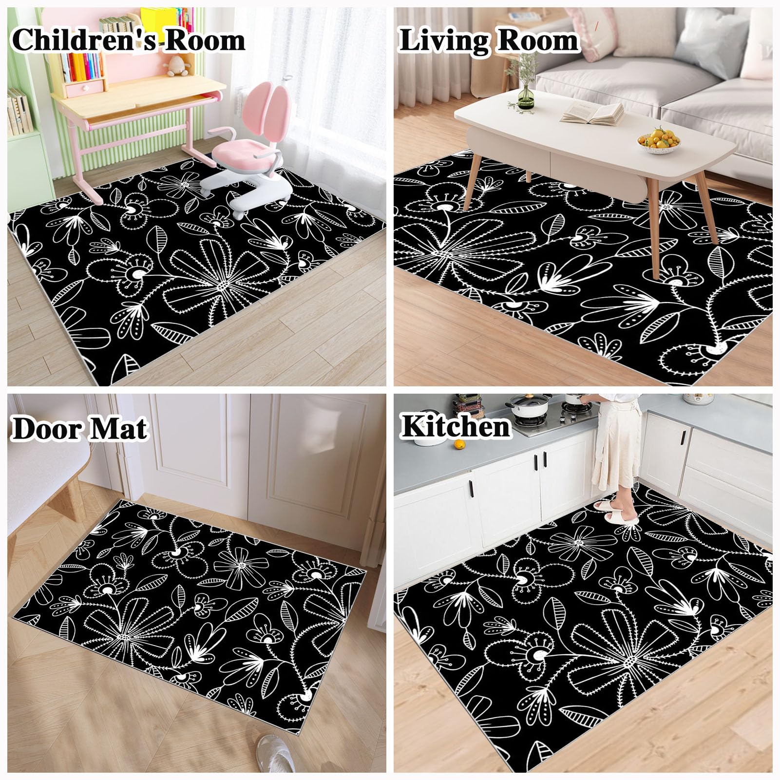 90 x 140 cm Heavy Duty Office Chair Mat for Carpeted Floor Computer Gaming Desk Chair Mat for Carpet Hard Floor Protector Mat for Rolling Chair Carpet Protector Chair Mat Floor Mat for Office Chair - Image 7