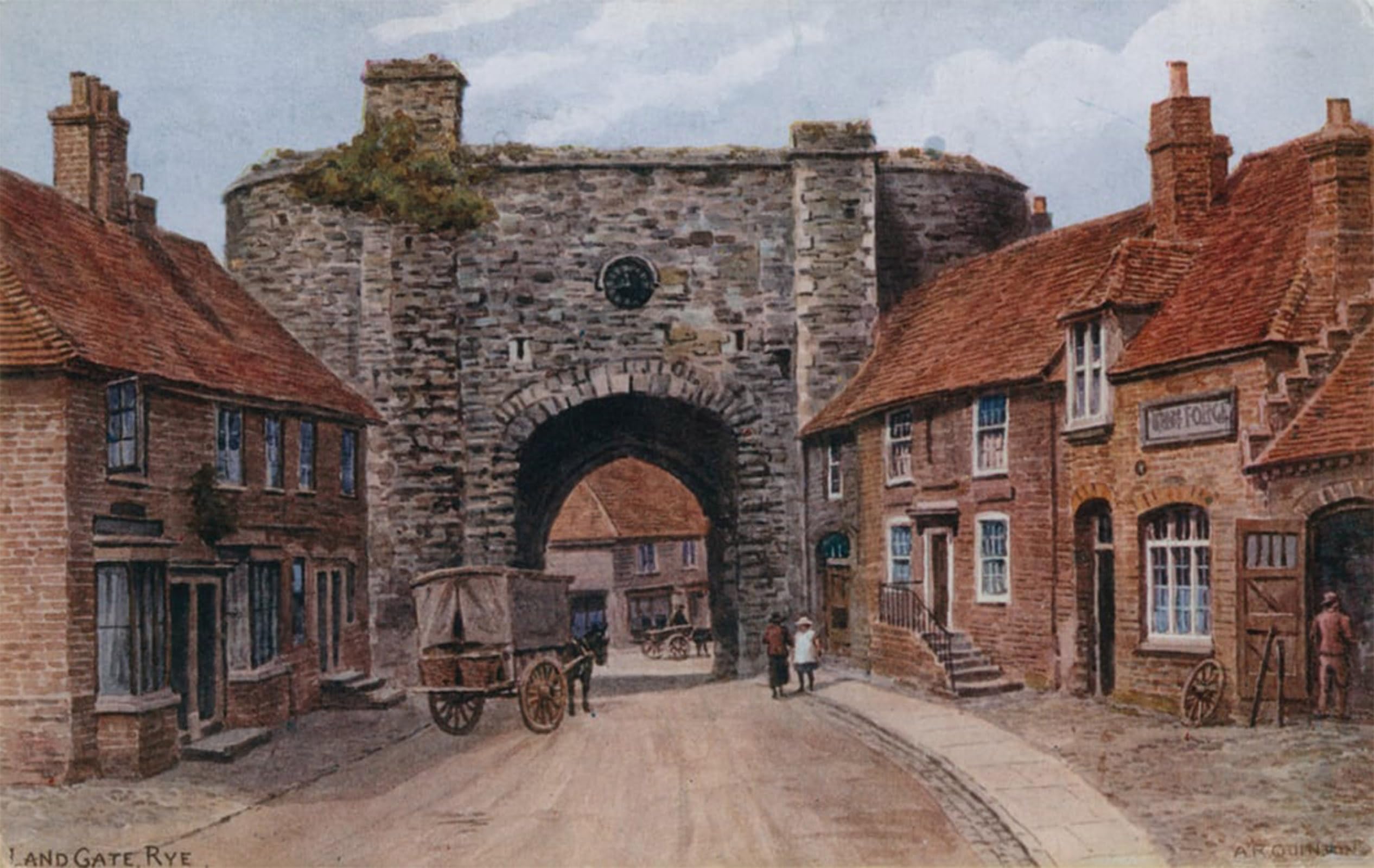 ARTXLXXBN Famous Print Painting Colorful Art Print Land Gate by Alfred Robert Quinton Canvas Art Decorations for Home Decor 60x90cm