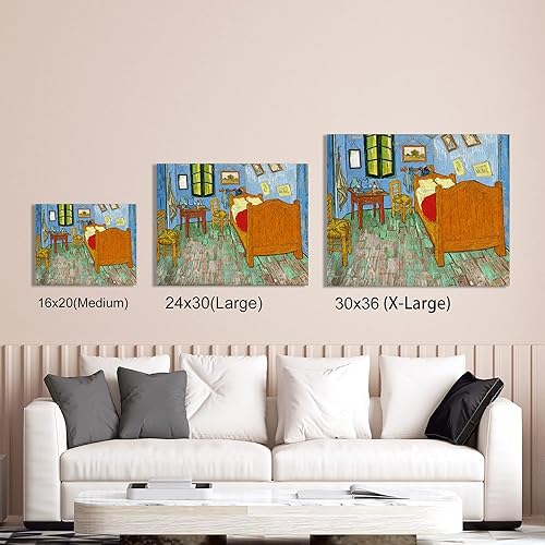 Miniatura 175 de A&T ARTWORK The Starry Night de Vincent Van Gogh. Tamaño del marco: 36 x 30 pulgadas, tamaño de la imagen: 30 x 24 pulgadas, reproducciones clásicas