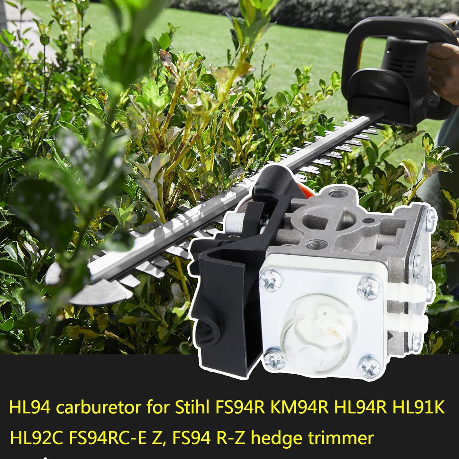 FS94 HL94 Carburetor for Stihl FS94R KM94R HL94K HL91K HL92C SP92C Trimmer Brushcutter Parts Replace 4149 120 0602 41491200602 4149-120-0602 (with gasoline filter)
