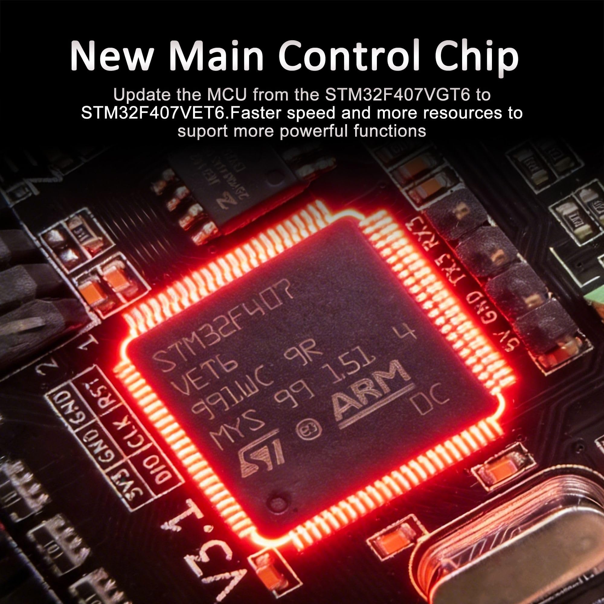 OSOYOO 3D Printer Parts MKS Robin Nano Integrated Circuit Mainboard Controller Motherboard with Robin TS35 Display Opened Source Software with FFC Line & USB Cable