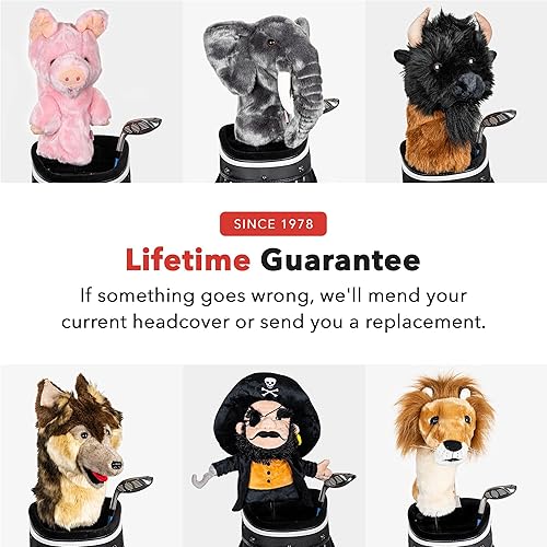 Miniatura 7 de Daphne's Headcovers Lion Driver - Funda para la cabeza de conductor de primera calidad | Divertidas fundas para palos de golf | Protección elegante