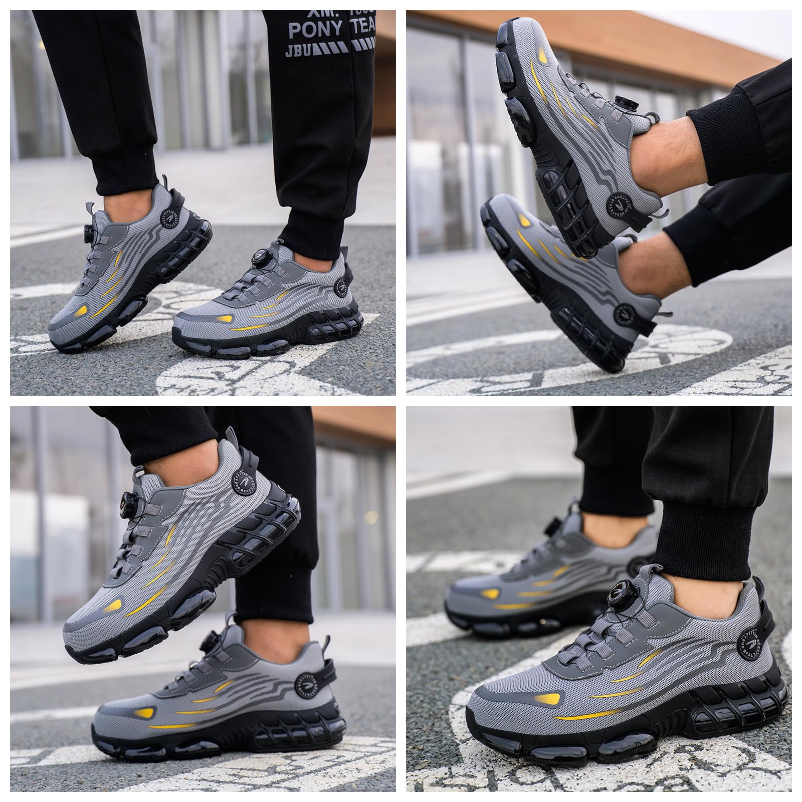 Scarpe Antinfortunistiche Uomo Donna Scarpe da Lavoro Traspiranti Leggere Comode con Punta in Acciaio 36-46 EU
