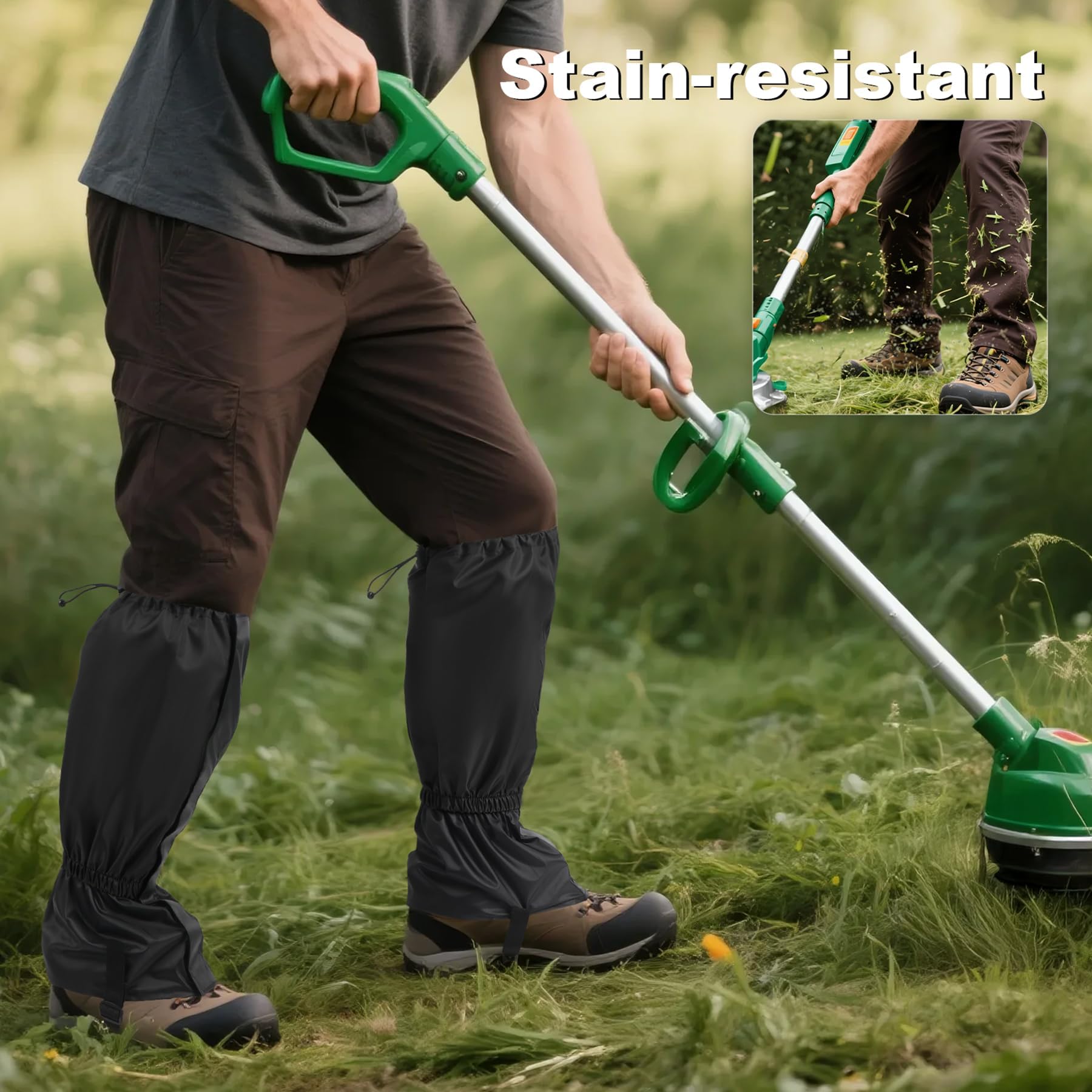 Ghette per Esterni Regolabile Impermeabili Traspiranti Protezione,Ghette Trekking,Ghette da Esterno,Regolabili Ghette Traspiranti per Unisex,per Escursioni All'aperto Sci Arrampicata