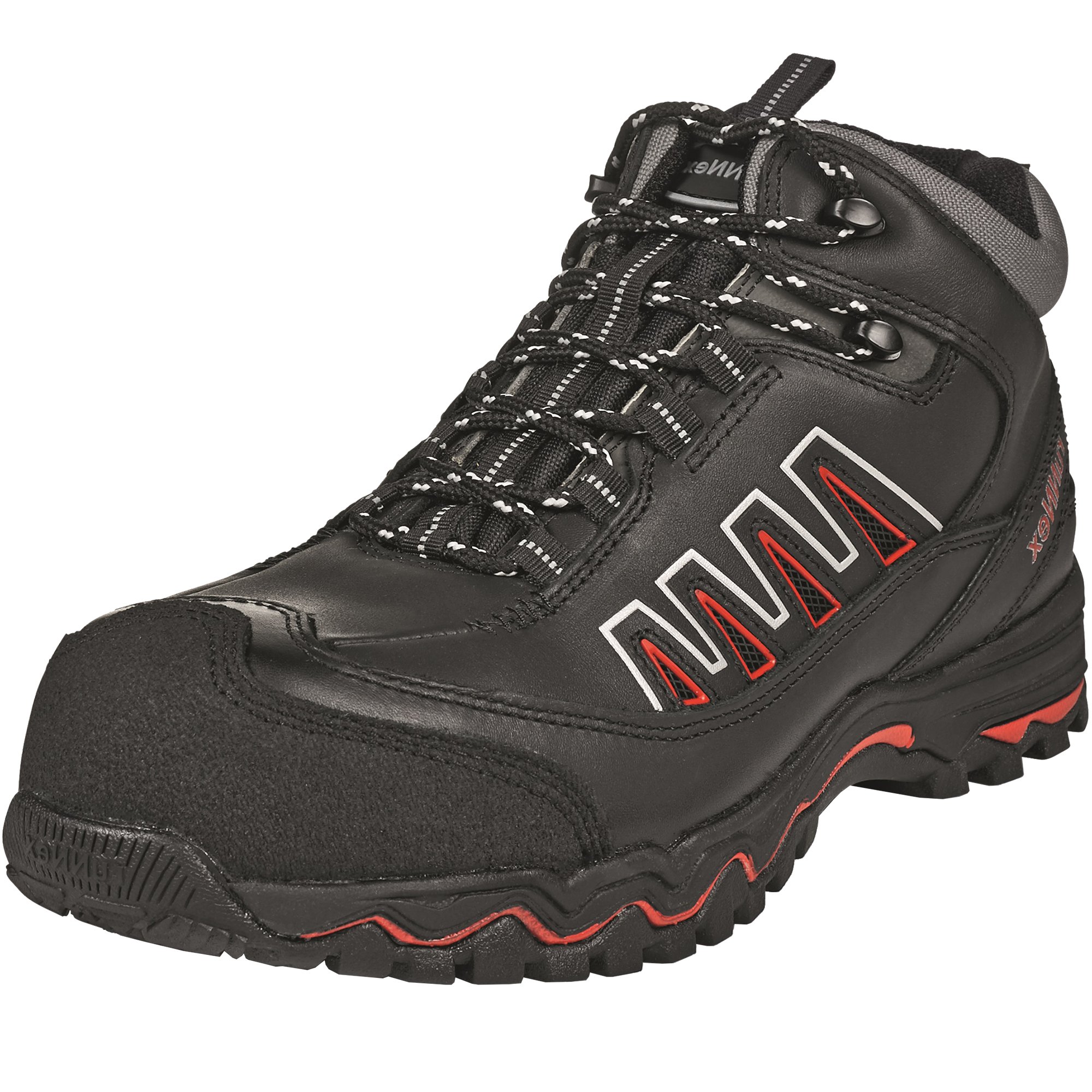 ruNNex Sicherheitshochschuhe LightStar leichte Schnürstiefel Größe 48, schwarz, 5321