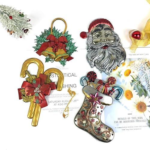 Miniatura 6 de Moldes de epoxi,Molde de silicona de resina de Navidad para fundición de resina,Molde de resina epoxi para decoración colgante de pared