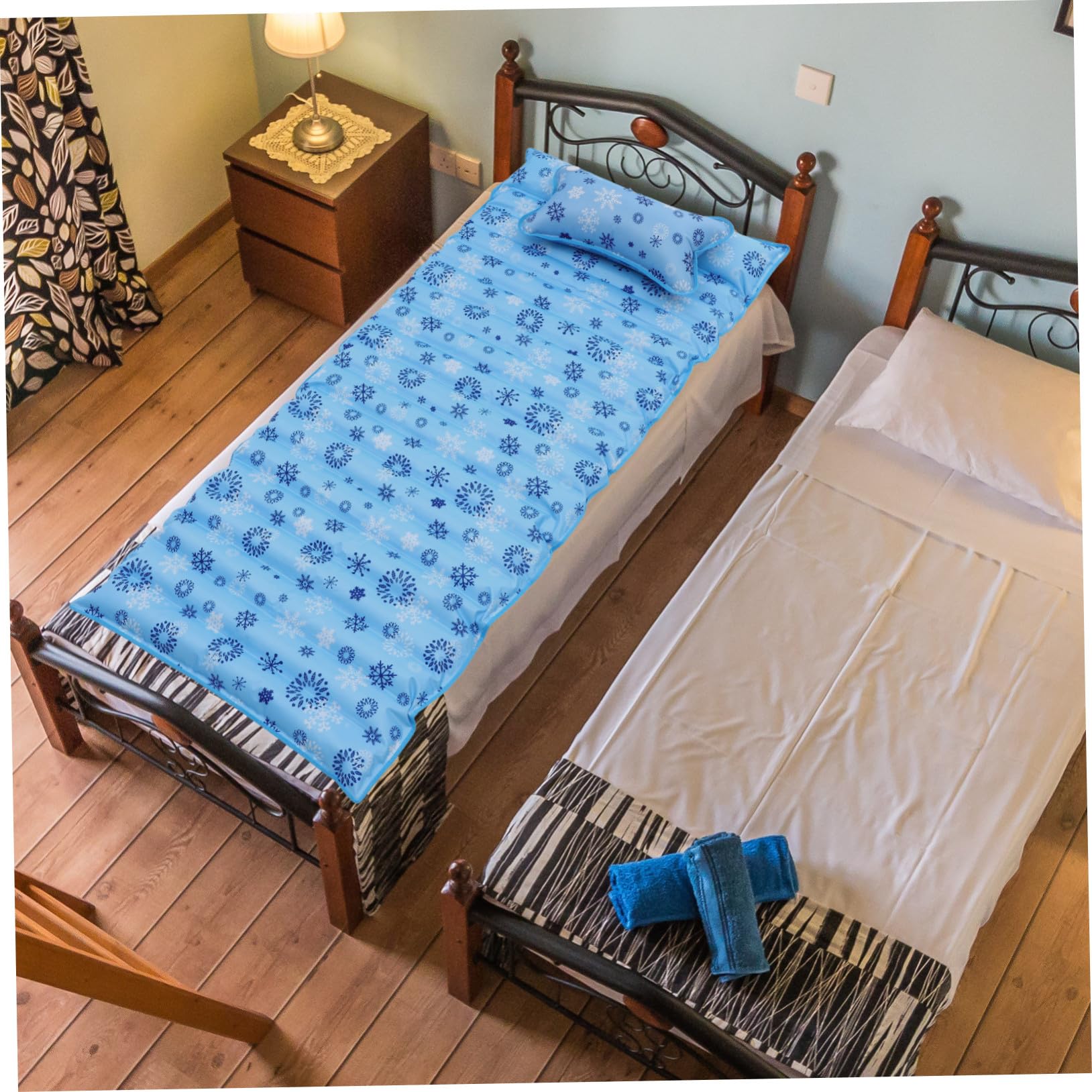 Uonlytech Water Bed Materasso Riempire Acqya in Pvc, e Inodore | Festa Estiva, Materasso Raffreddato ad Acqua, Materasso Raffreddamento per Adulti e Anziani