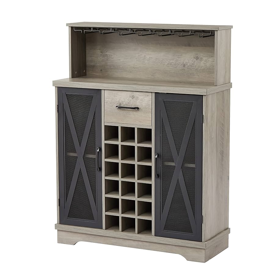 ●Nuwine Costway 15'' Glass Door Wine & Beverage Cooler Refrigerator