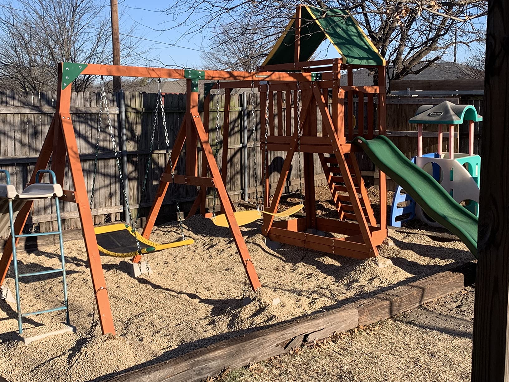 33/mo Finance Sportspower Amazon Exclusive Olympia Wood Swing Set