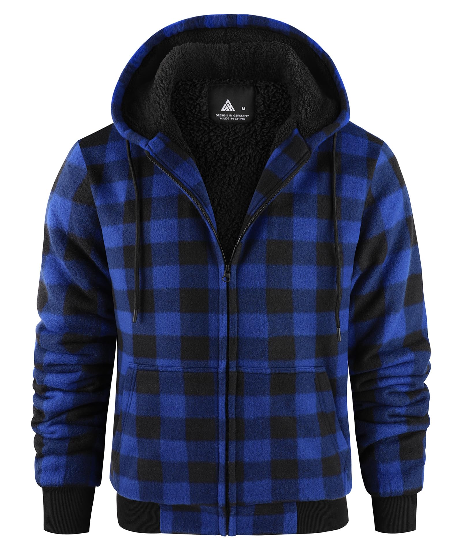 geeksport geeksport geeksport geeksport Felpa da Uomo con Cappuccio e Full Zip Fleece Hoodies for Men Sportive Inverno