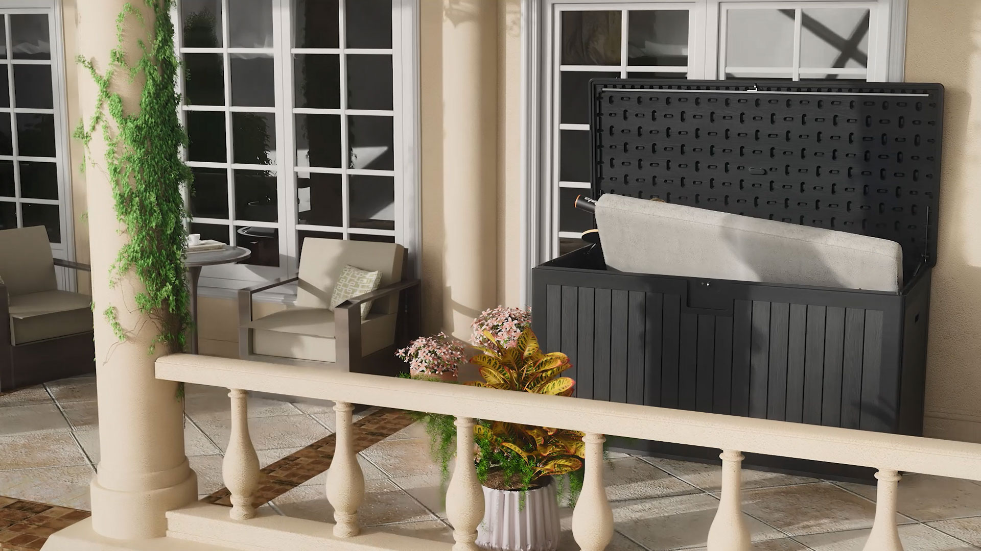 YITAHOME XXL 230 Gallon Large Deck Box,Outdoor Storage for Patio