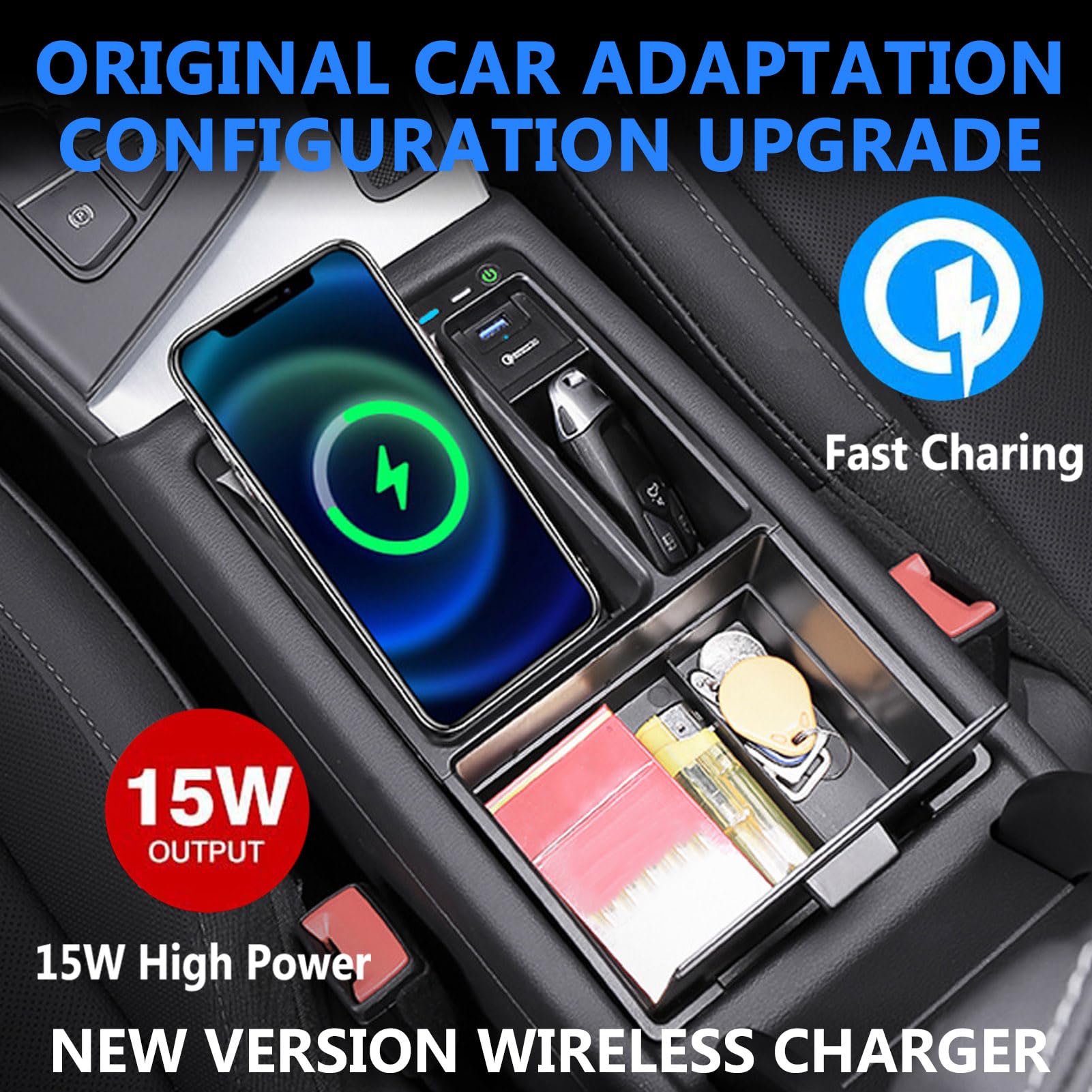 Amazon.co.jp: GQQSXZNTD 2024 新バージョン車用ワイヤレス充電