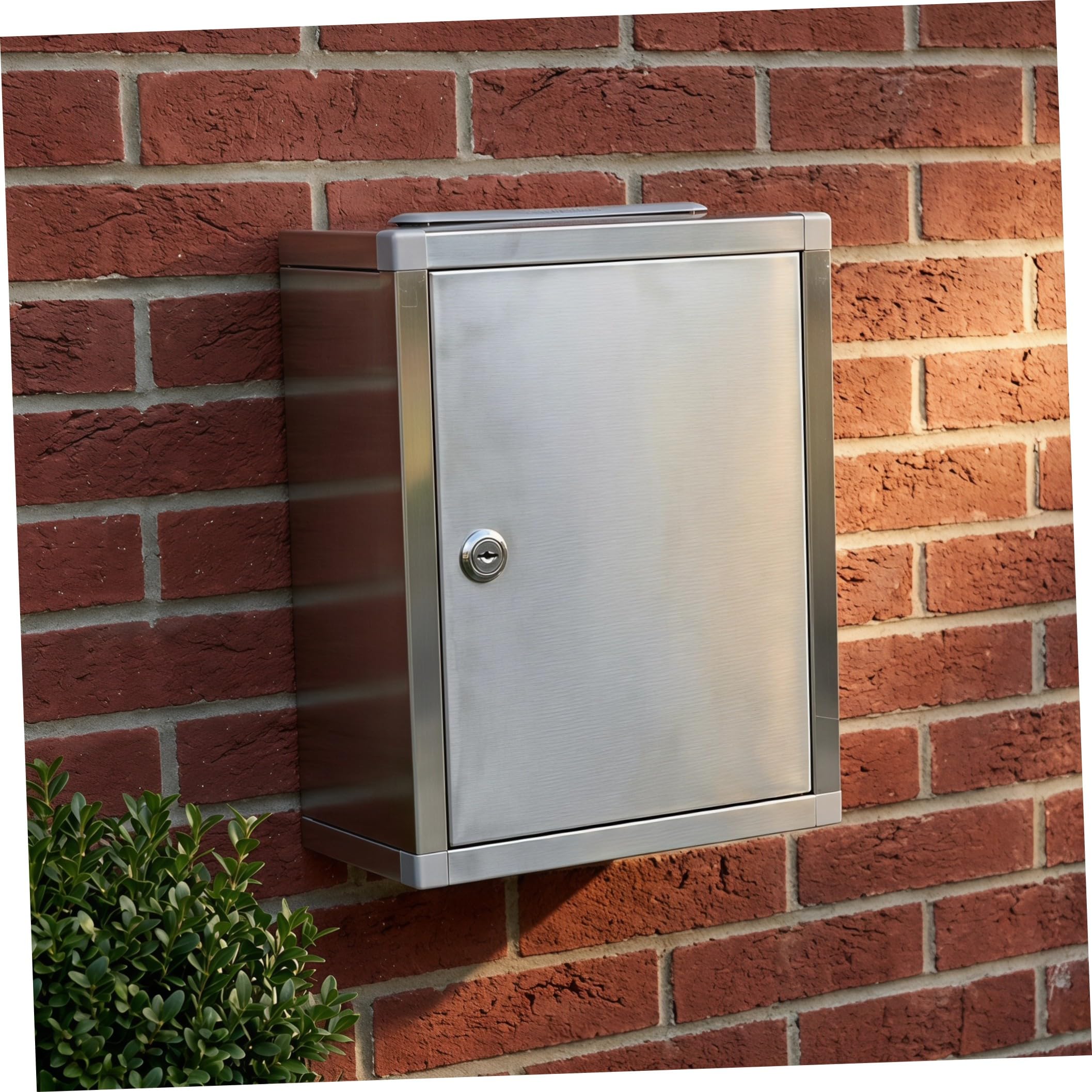 Buzón de Sugerencias de Acero Inoxidable Plateado para Cartas Exterior | Cerradura Integrada, Resistente al Agua Impactos, para Aulas y Sorteos