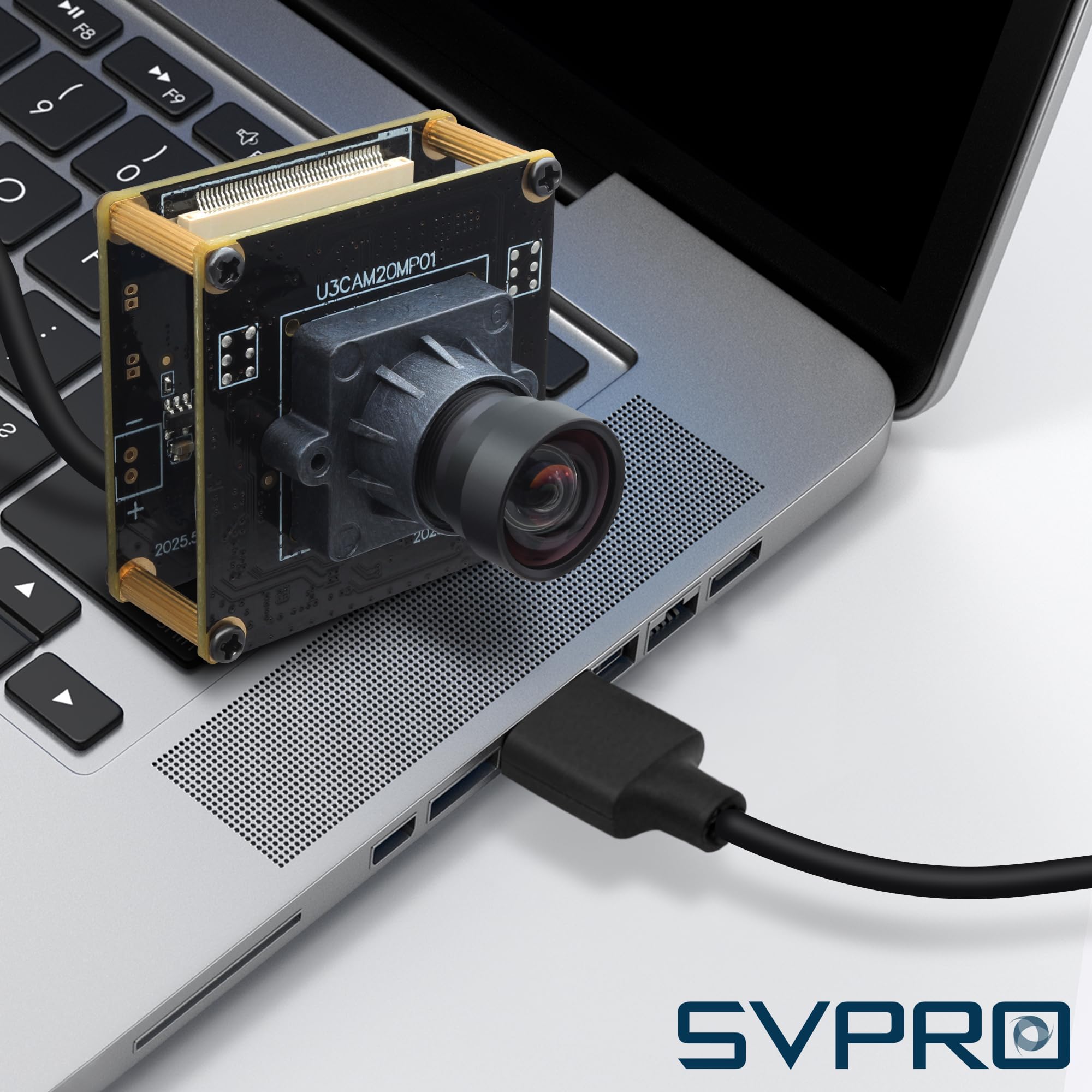 SVPRO Modulo fotocamera USB 3.0 da 20 MP, scheda webcam 5K per computer portatile, fotocamera ultra HD per PC con obiettivo 95° (H) senza distorsione, UVC Industrial Cam Plug and Play per Mac, Windows