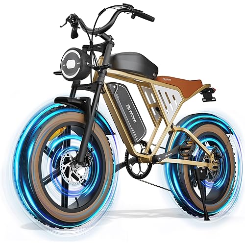 Electric Bike 20" x 4.0 Electric Bike for Adults with 1000W Brushless Motor with Unlockable Rage Mode, 48V 34Ah Removable Dual Batteries, 31MPH 120 Miles Long Cruising Range,7-Speed ebike UL Certified