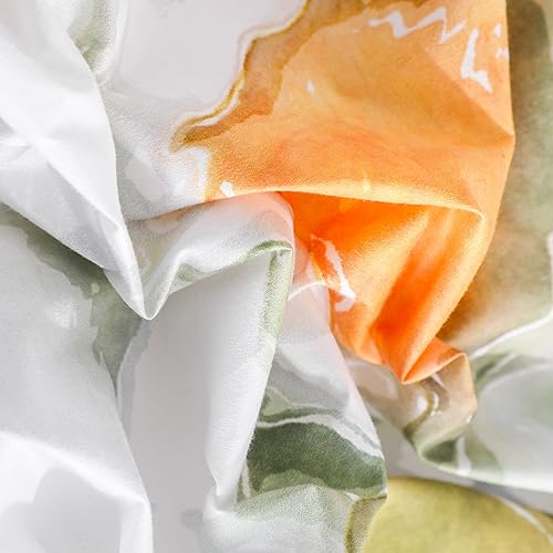 Miniatura 2 de NTBAY Juego de funda de edredón de microfibra tamaño Queen, 3 piezas ultra suaves con estampado de girasoles con cierre de cremallera y lazos en las