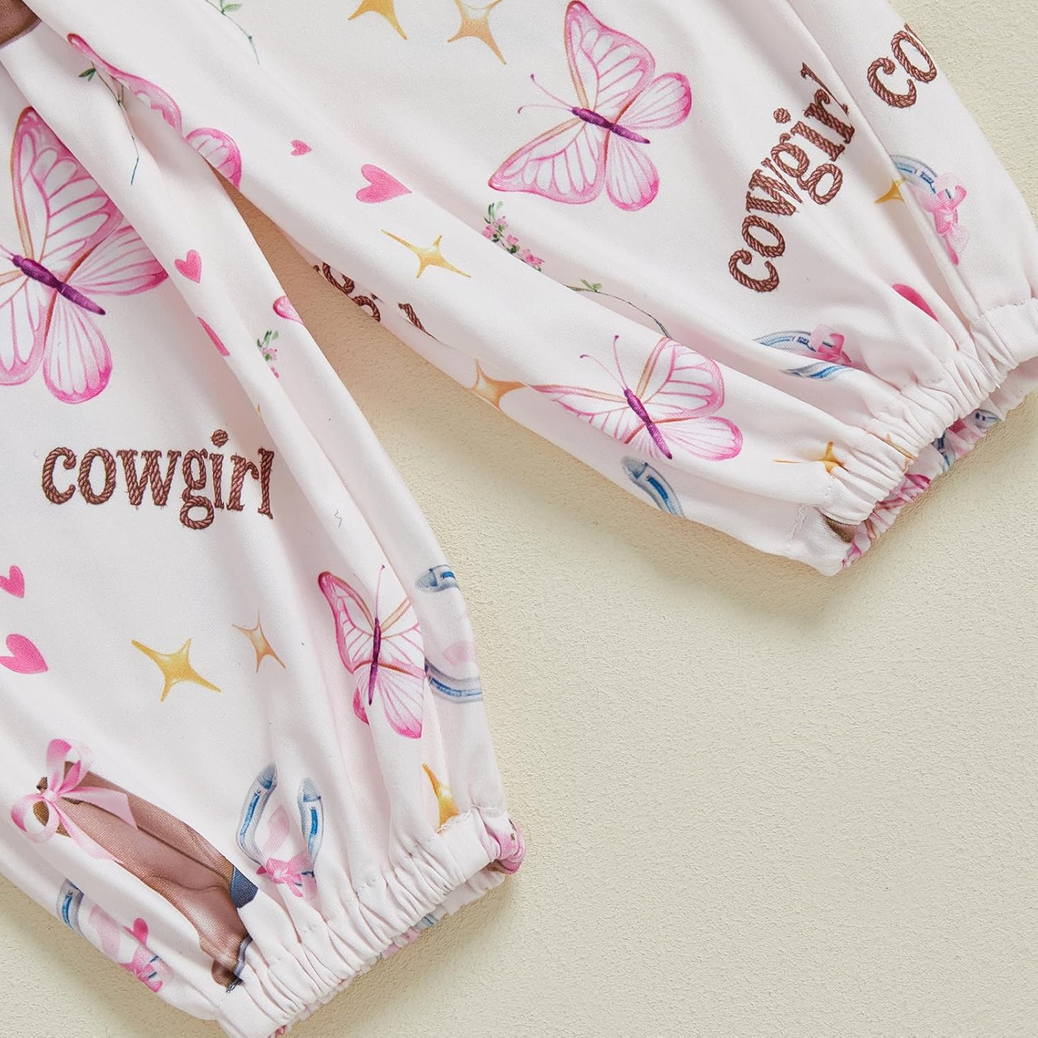 Newborn Baby Girl Cowboy Outfits Letter Long Sleeve Romper Cowgirl Boots Print Pants Cute Infant Western Clothes - Image 6