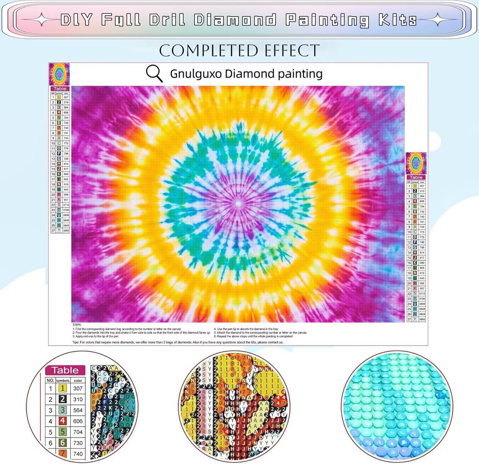 Malarstwo diamentowe, abstrakcja, mandala, obraz diamentowy 5D, okrągły obraz diamentowy 5D, zestaw do samodzielnego wykonania, zestaw do majsterkowania, dekoracja domu, na ścianę, na prezent, 90 x