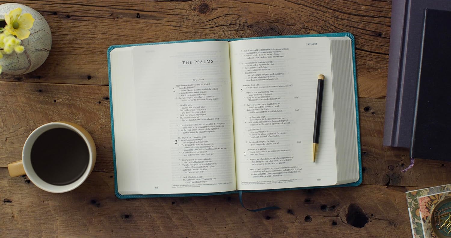 ESV Single Column Journaling Bible (TruTone, Teal, Resplendent Cross Design): Holy Bible, English Standard Version